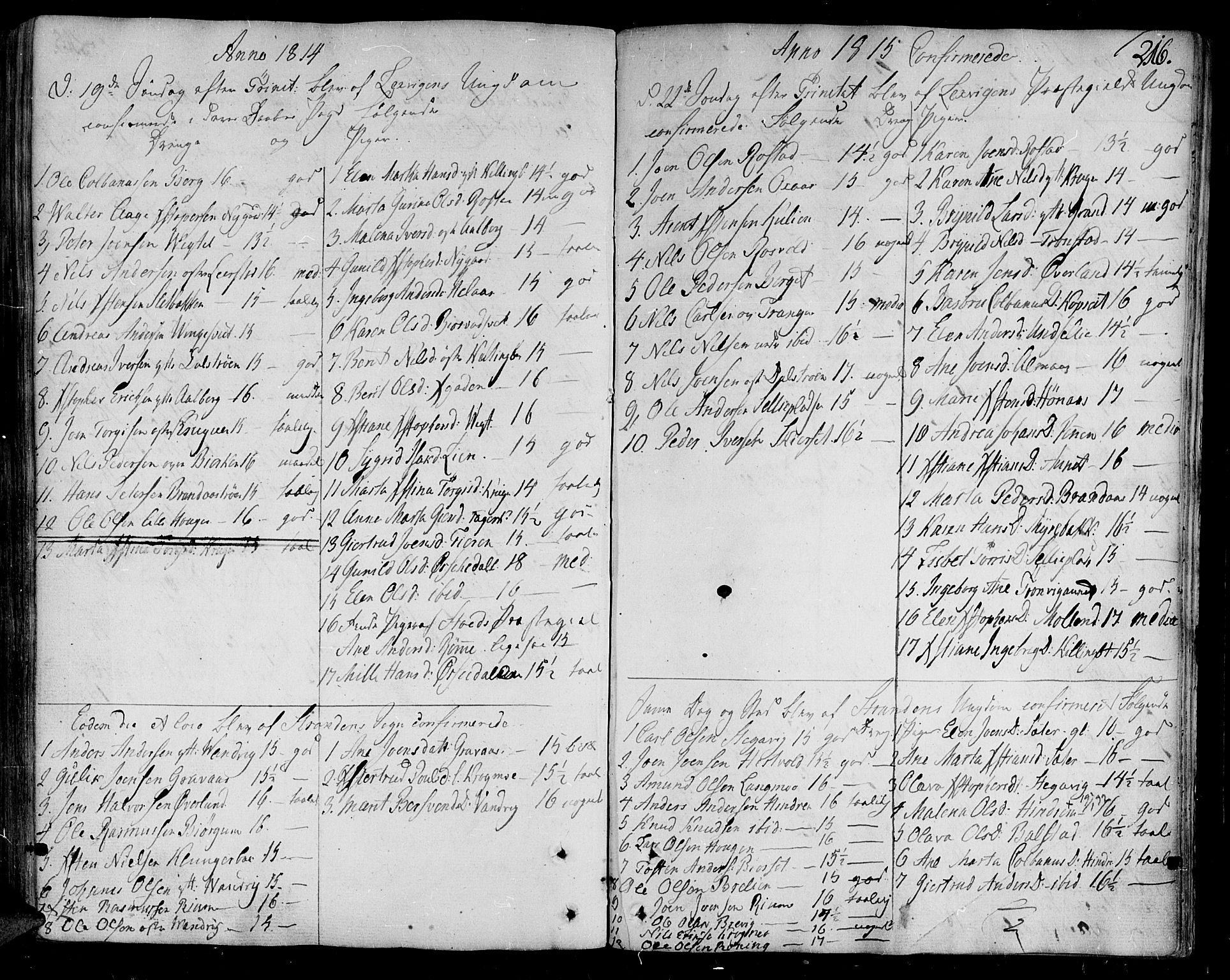 Ministerialprotokoller, klokkerbøker og fødselsregistre - Nord-Trøndelag, SAT/A-1458/701/L0004: Parish register (official) no. 701A04, 1783-1816, p. 216