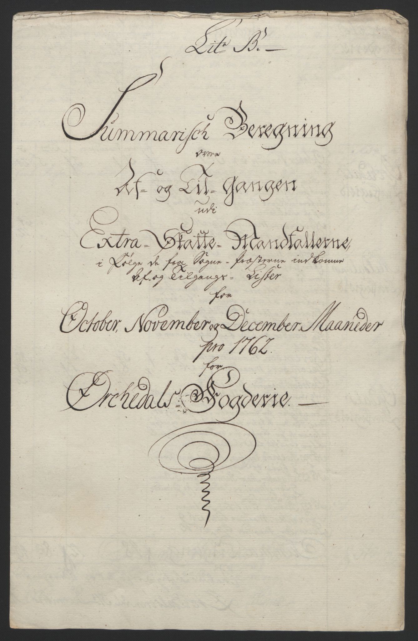 Rentekammeret inntil 1814, Reviderte regnskaper, Fogderegnskap, RA/EA-4092/R60/L4094: Ekstraskatten Orkdal og Gauldal, 1762-1765, p. 37