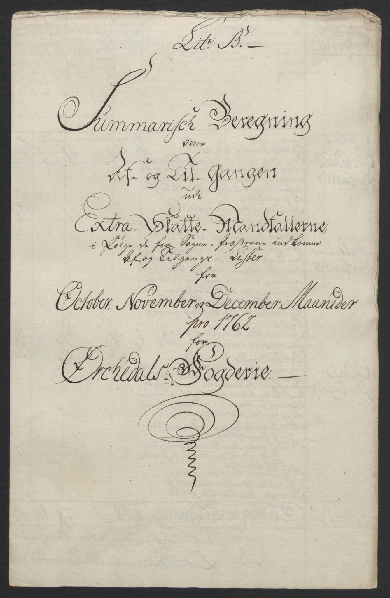 Rentekammeret inntil 1814, Reviderte regnskaper, Fogderegnskap, AV/RA-EA-4092/R60/L4094: Ekstraskatten Orkdal og Gauldal, 1762-1765, p. 37