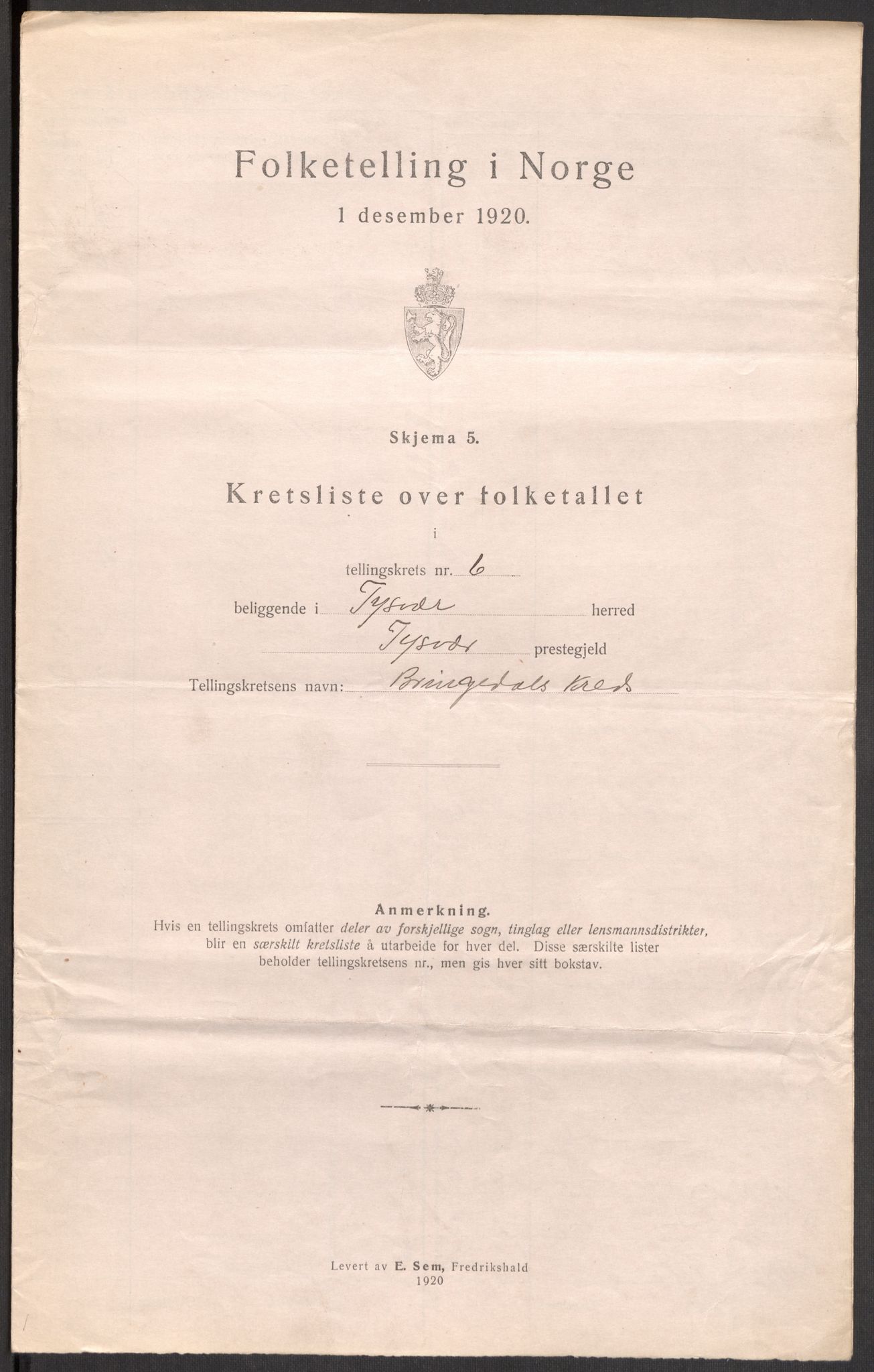 SAST, 1920 census for Tysvær, 1920, p. 26