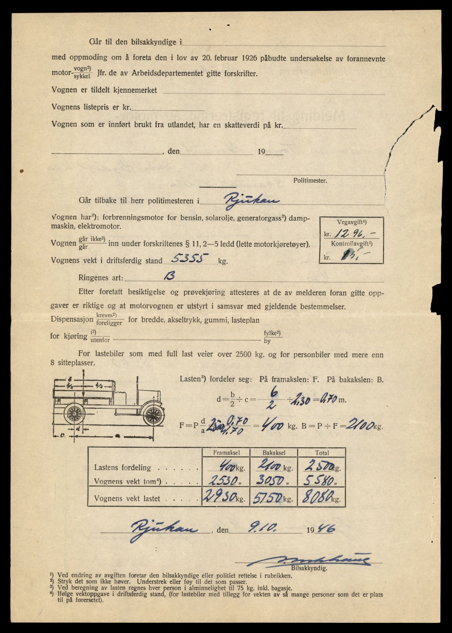 Møre og Romsdal vegkontor - Ålesund trafikkstasjon, AV/SAT-A-4099/F/Fe/L0010: Registreringskort for kjøretøy T 1050 - T 1169, 1927-1998, p. 249