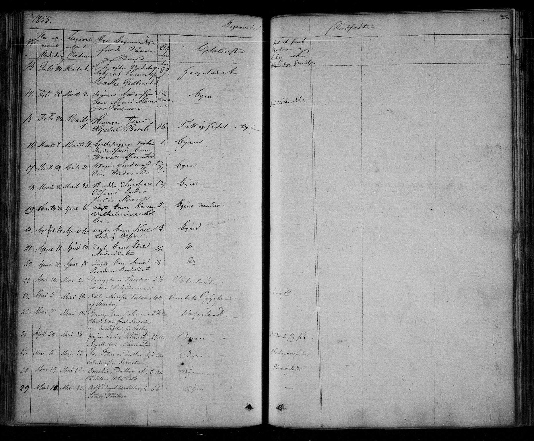 Fredrikstad prestekontor Kirkebøker, AV/SAO-A-11082/F/Fa/L0005: Parish register (official) no. 5, 1835-1856, p. 308