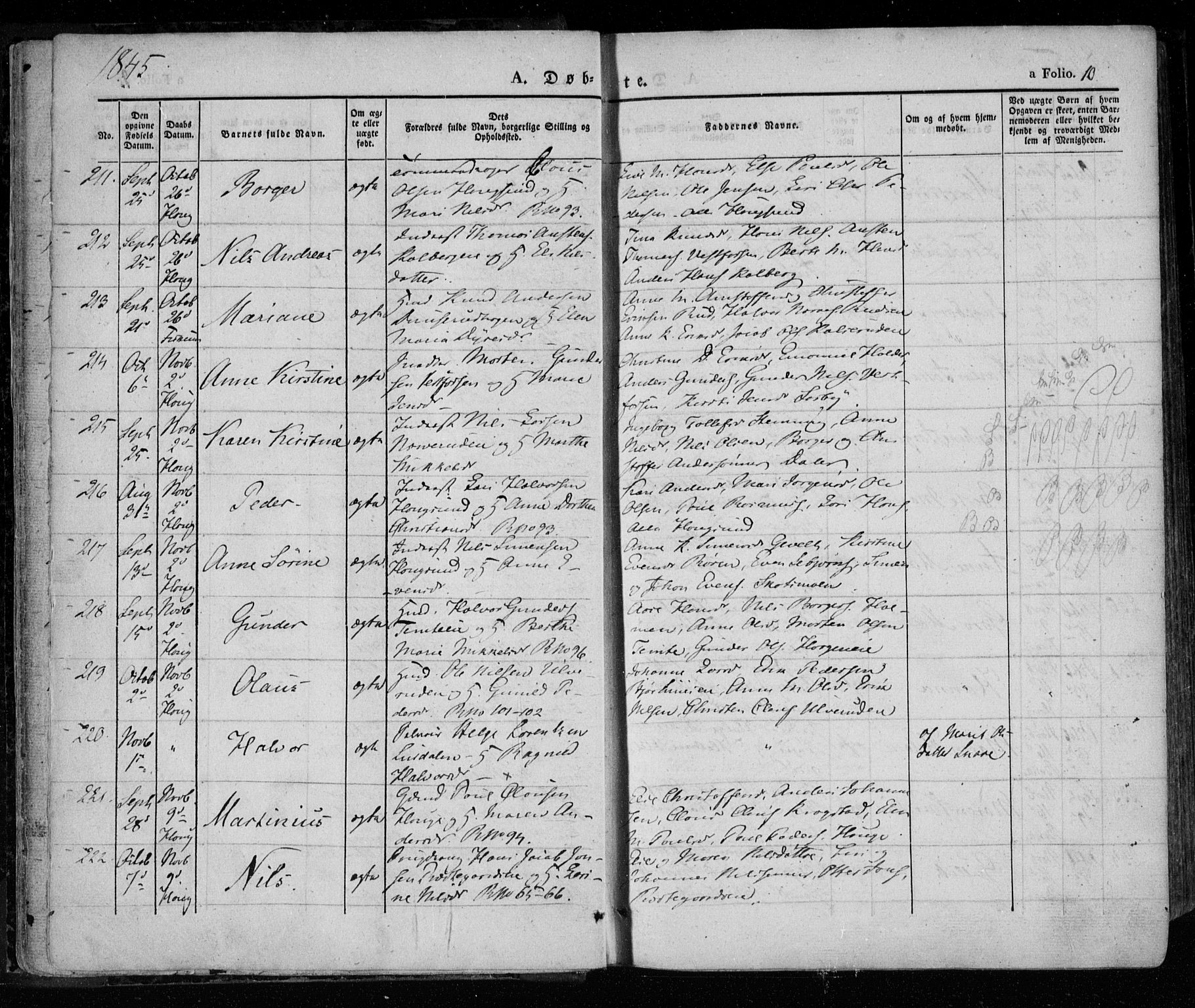 Eiker kirkebøker, AV/SAKO-A-4/F/Fa/L0013a: Parish register (official) no. I 13A, 1832-1845, p. 10