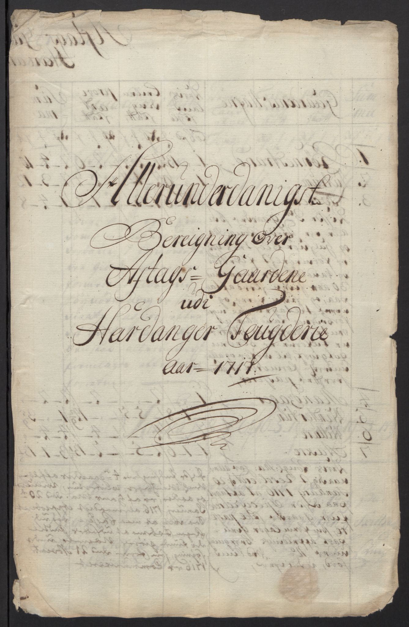 Rentekammeret inntil 1814, Reviderte regnskaper, Fogderegnskap, AV/RA-EA-4092/R48/L2994: Fogderegnskap Sunnhordland og Hardanger, 1717, p. 445