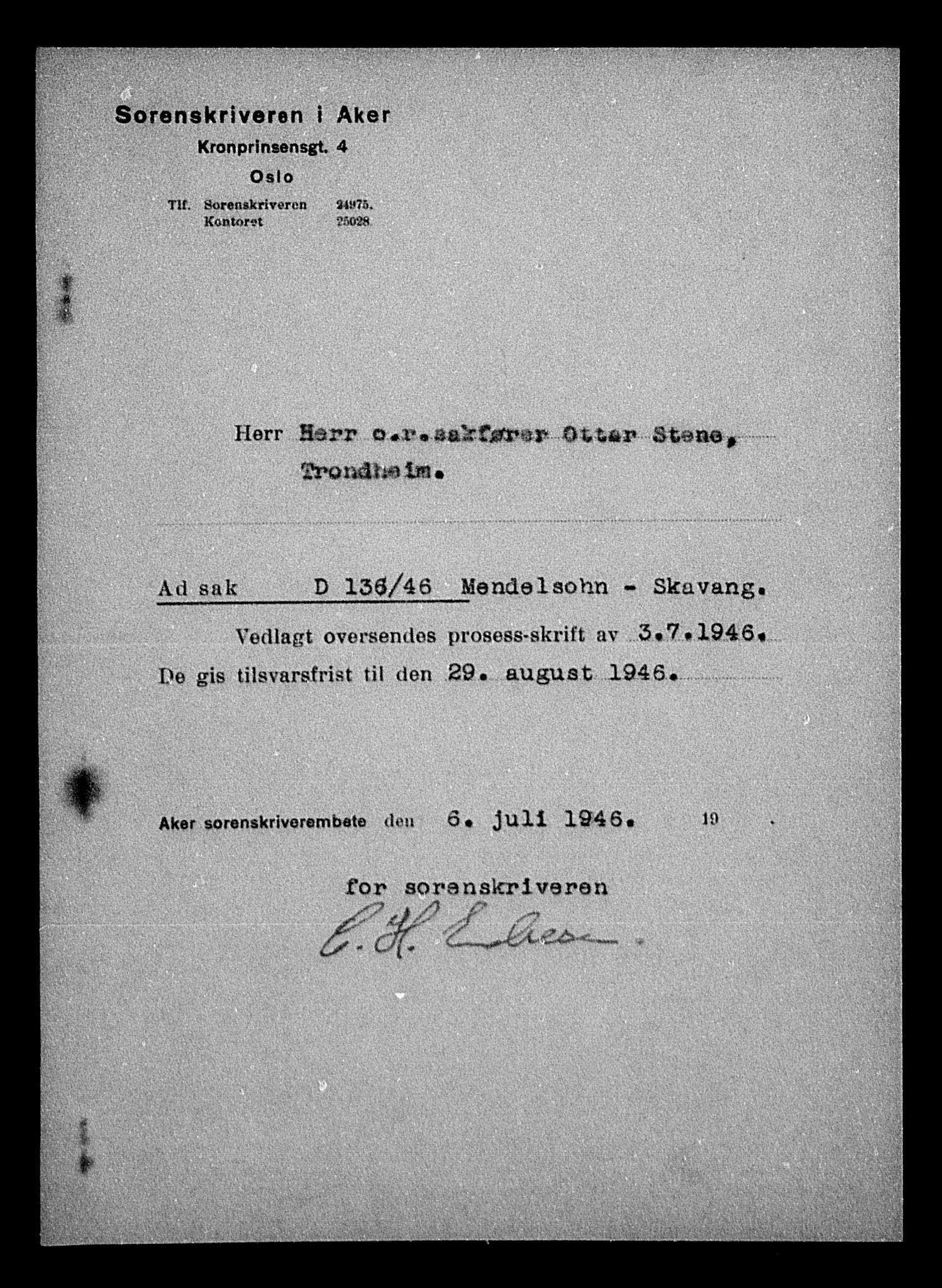 Justisdepartementet, Tilbakeføringskontoret for inndratte formuer, AV/RA-S-1564/H/Hc/Hca/L0909: --, 1945-1947, p. 76