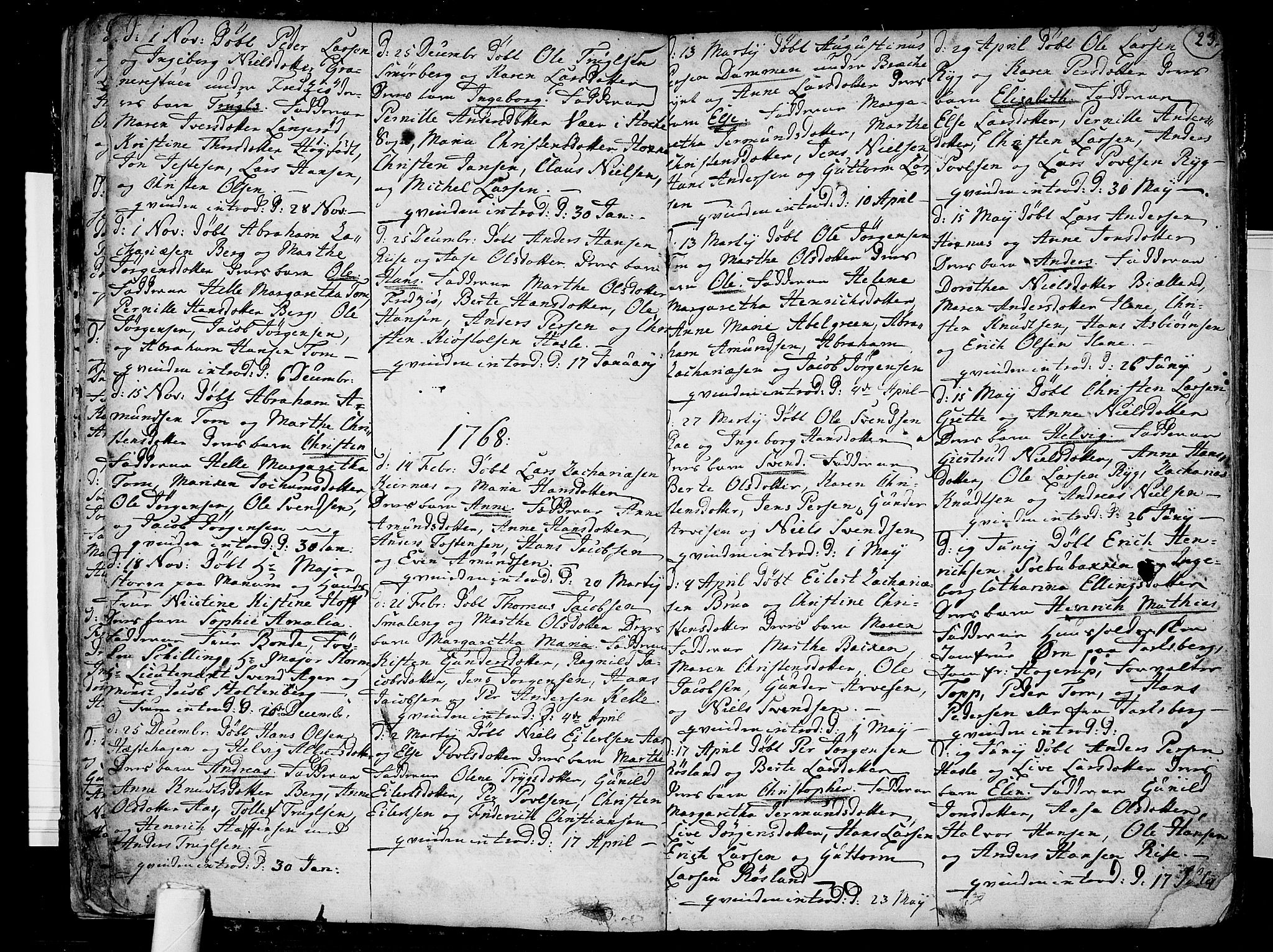 Sem kirkebøker, AV/SAKO-A-5/F/Fa/L0002: Parish register (official) no. I 2, 1764-1798, p. 23