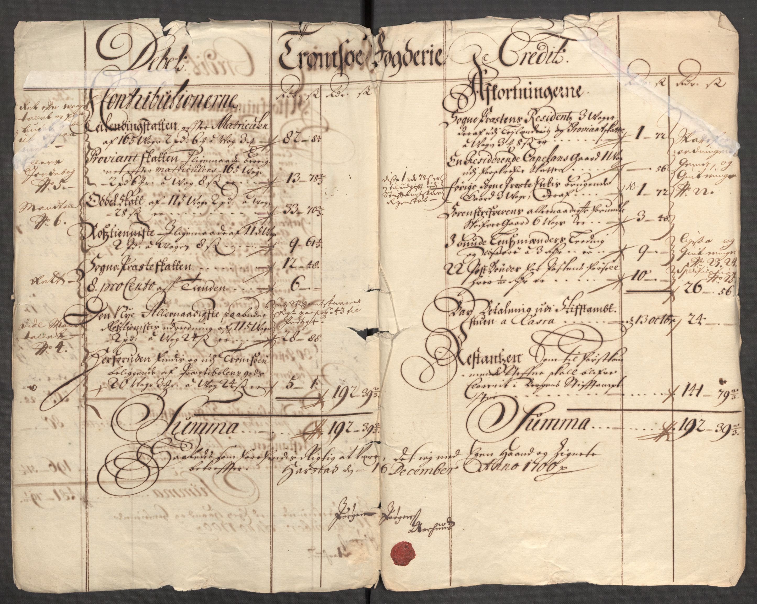 Rentekammeret inntil 1814, Reviderte regnskaper, Fogderegnskap, AV/RA-EA-4092/R68/L4755: Fogderegnskap Senja og Troms, 1700-1704, p. 6