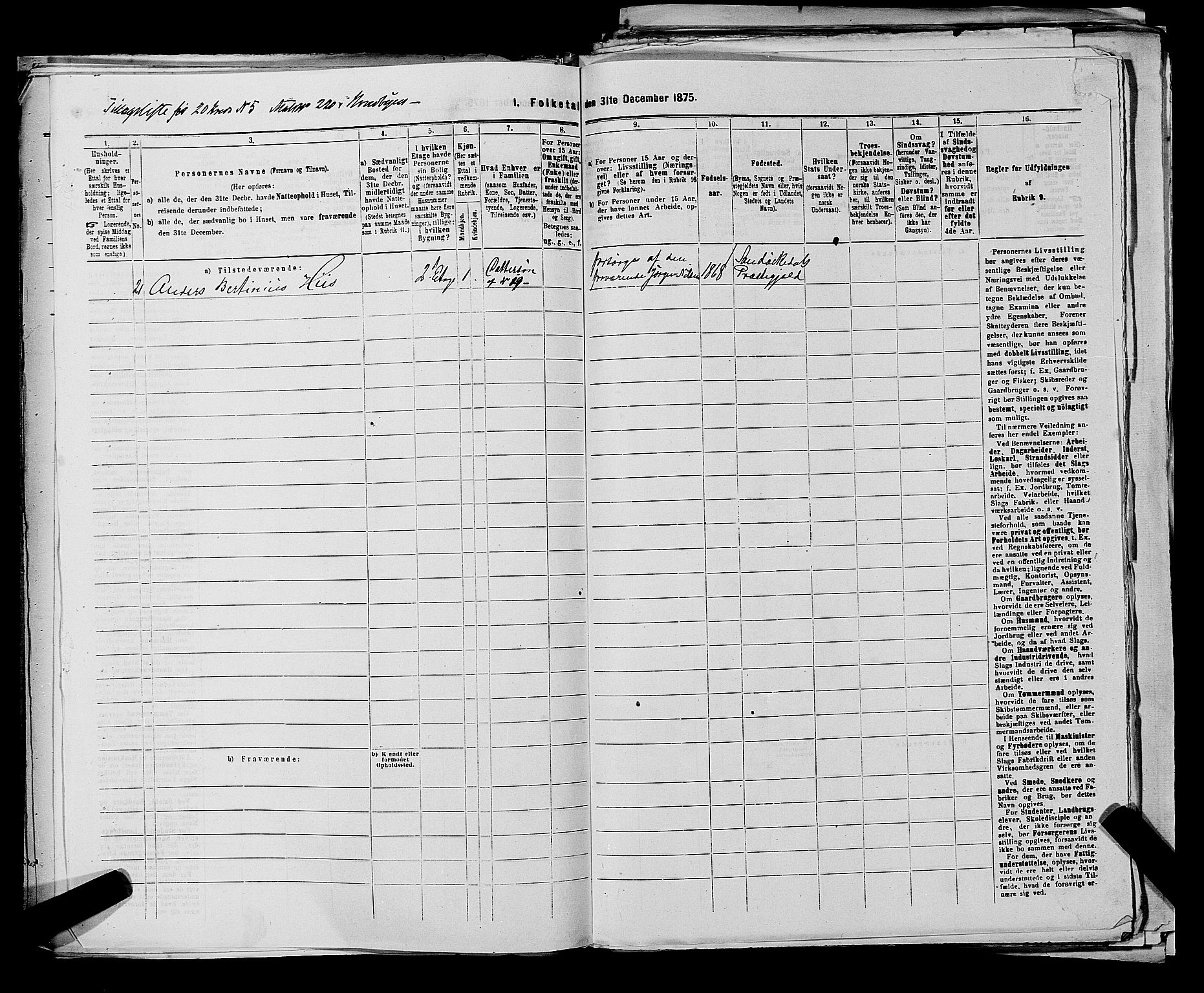 SAKO, 1875 census for 0801P Kragerø, 1875, p. 432