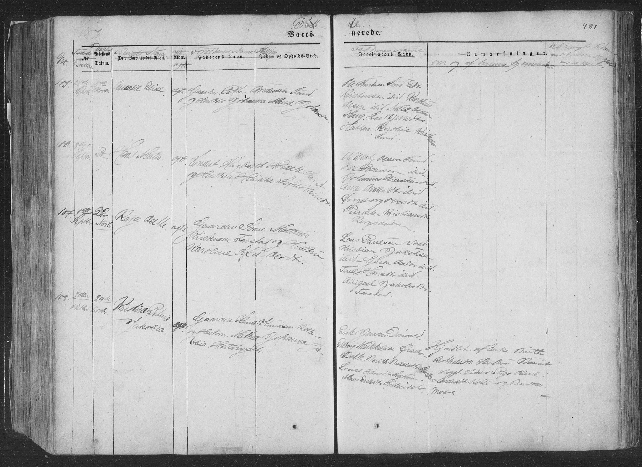 Ministerialprotokoller, klokkerbøker og fødselsregistre - Nordland, AV/SAT-A-1459/881/L1165: Parish register (copy) no. 881C02, 1854-1876, p. 481