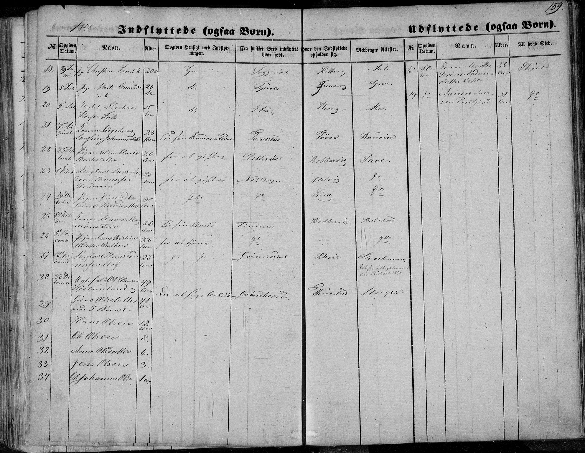 Avaldsnes sokneprestkontor, AV/SAST-A -101851/H/Ha/Haa/L0008: Parish register (official) no. A 8, 1847-1857, p. 159