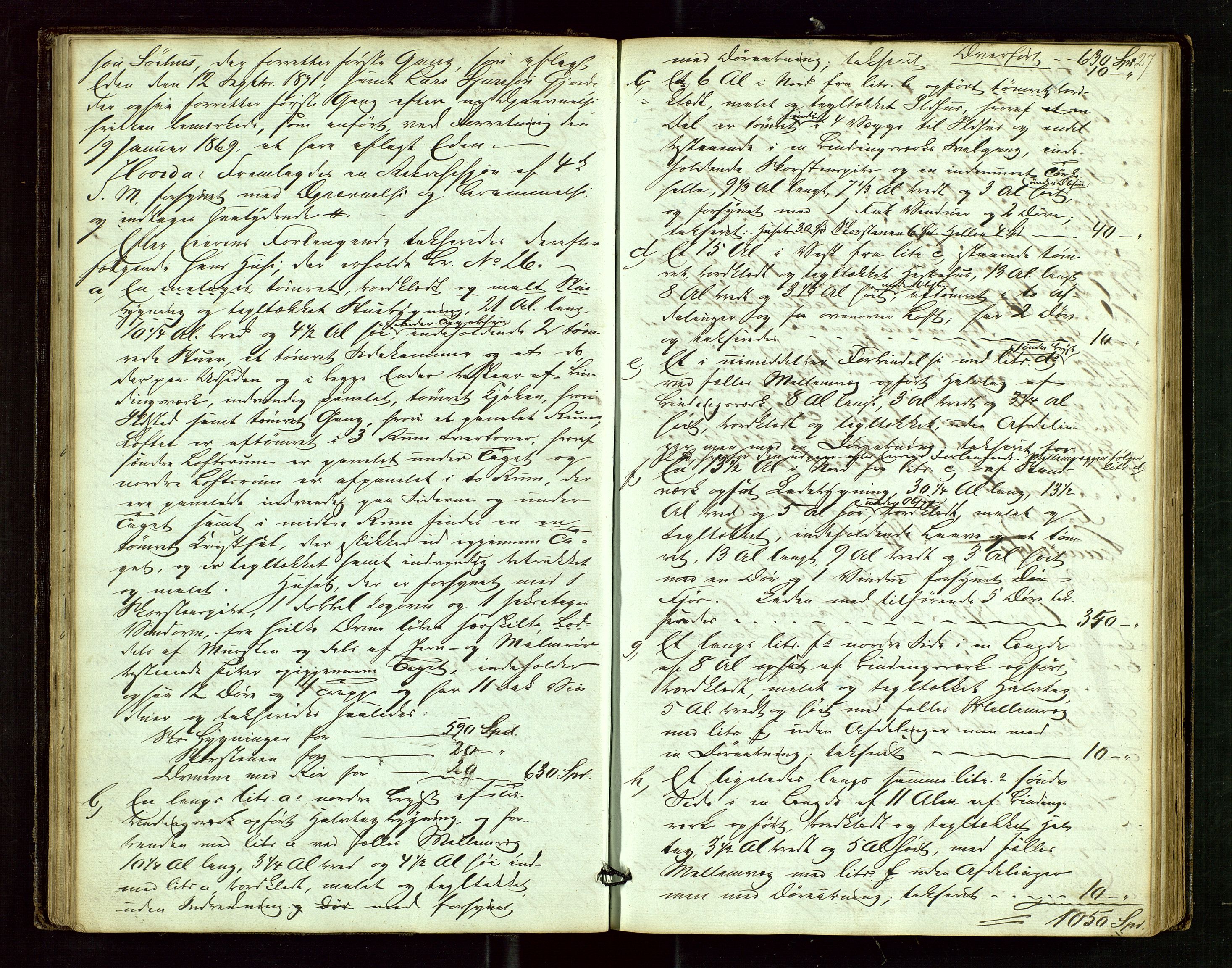 Skjold lensmannskontor, AV/SAST-A-100182/Goa/L0001: "Brandtaxations-Protocol for Skjold Thinglaug i Ryfylke", 1853-1890, p. 26b-27a