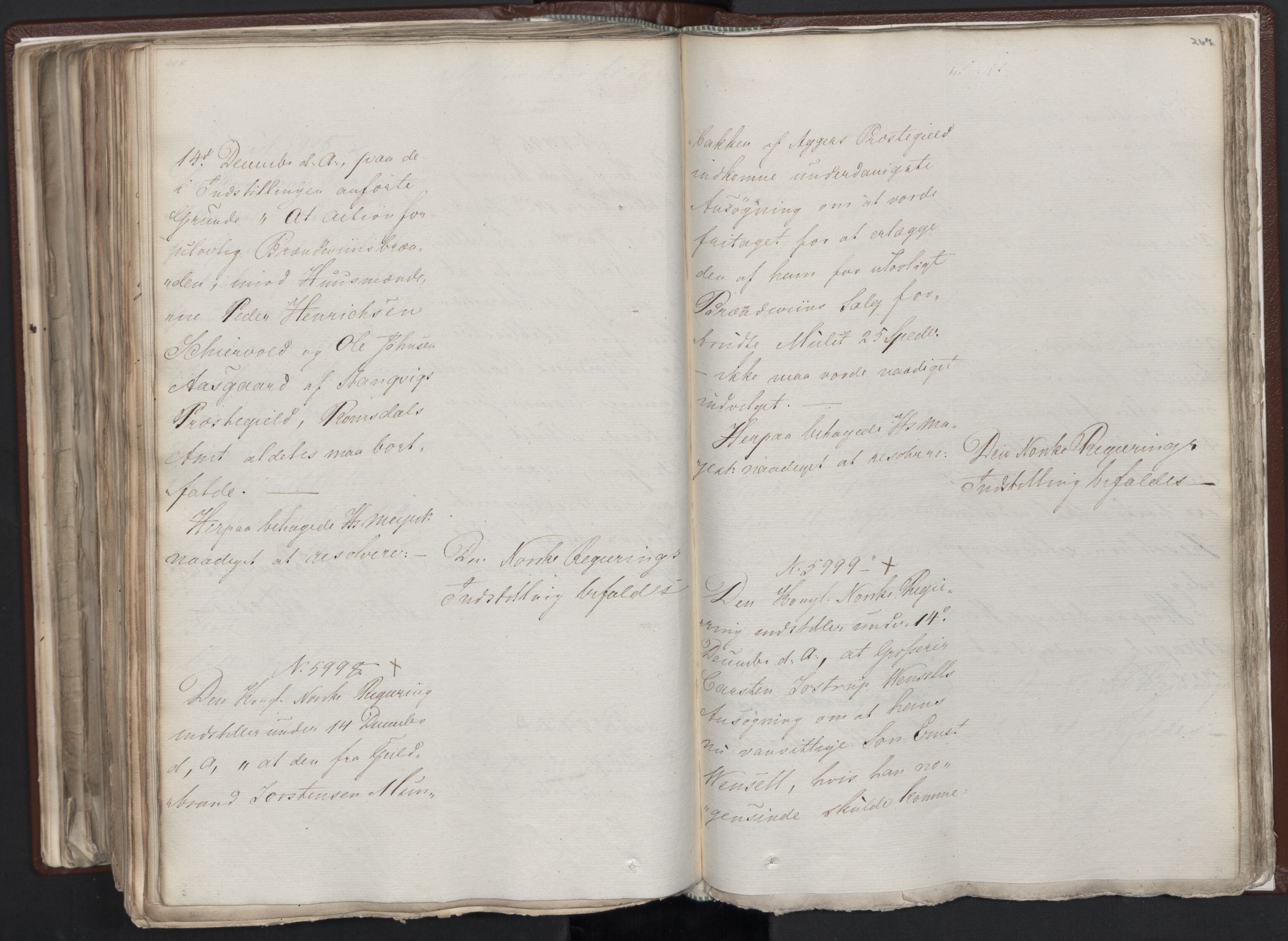 Statsrådssekretariatet, AV/RA-S-1001/A/Ab/L0012: Kgl. res. nr. 5679-6008 II, 1821, p. 266b-267a