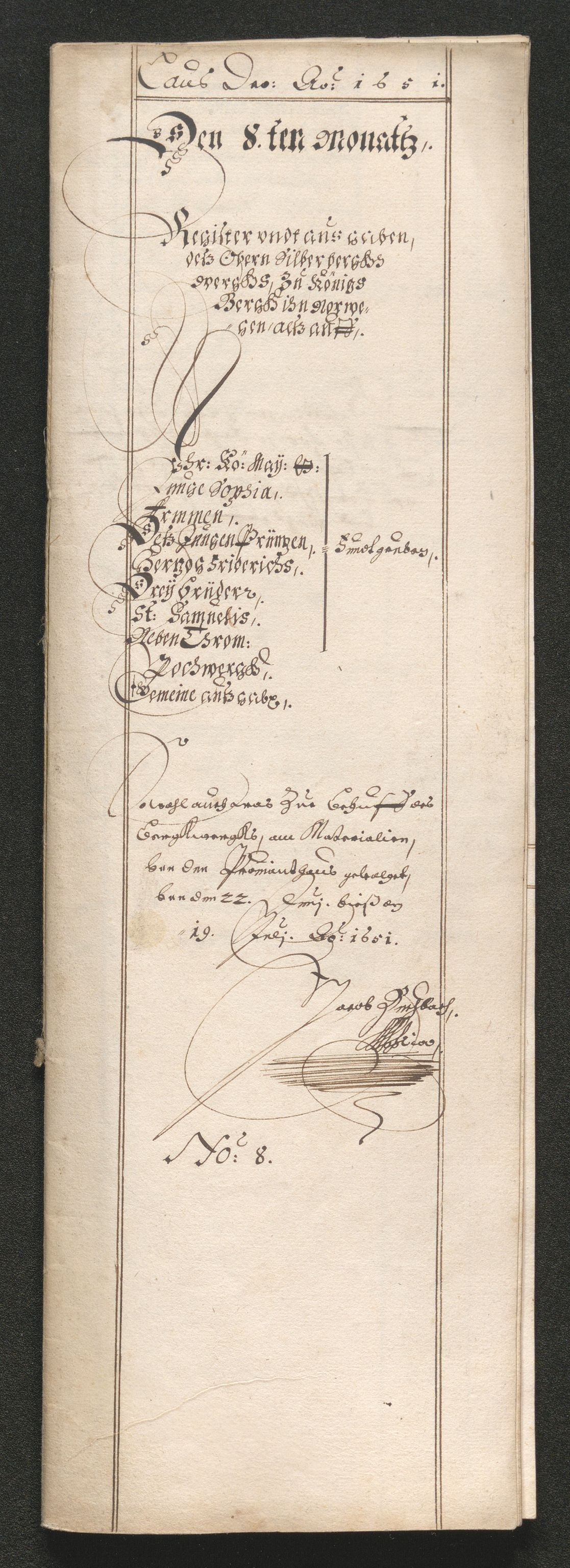 Kongsberg Sølvverk 1623-1816, SAKO/EA-3135/001/D/Dc/Dcd/L0034: Utgiftsregnskap for gruver m.m. , 1651-1659, p. 91