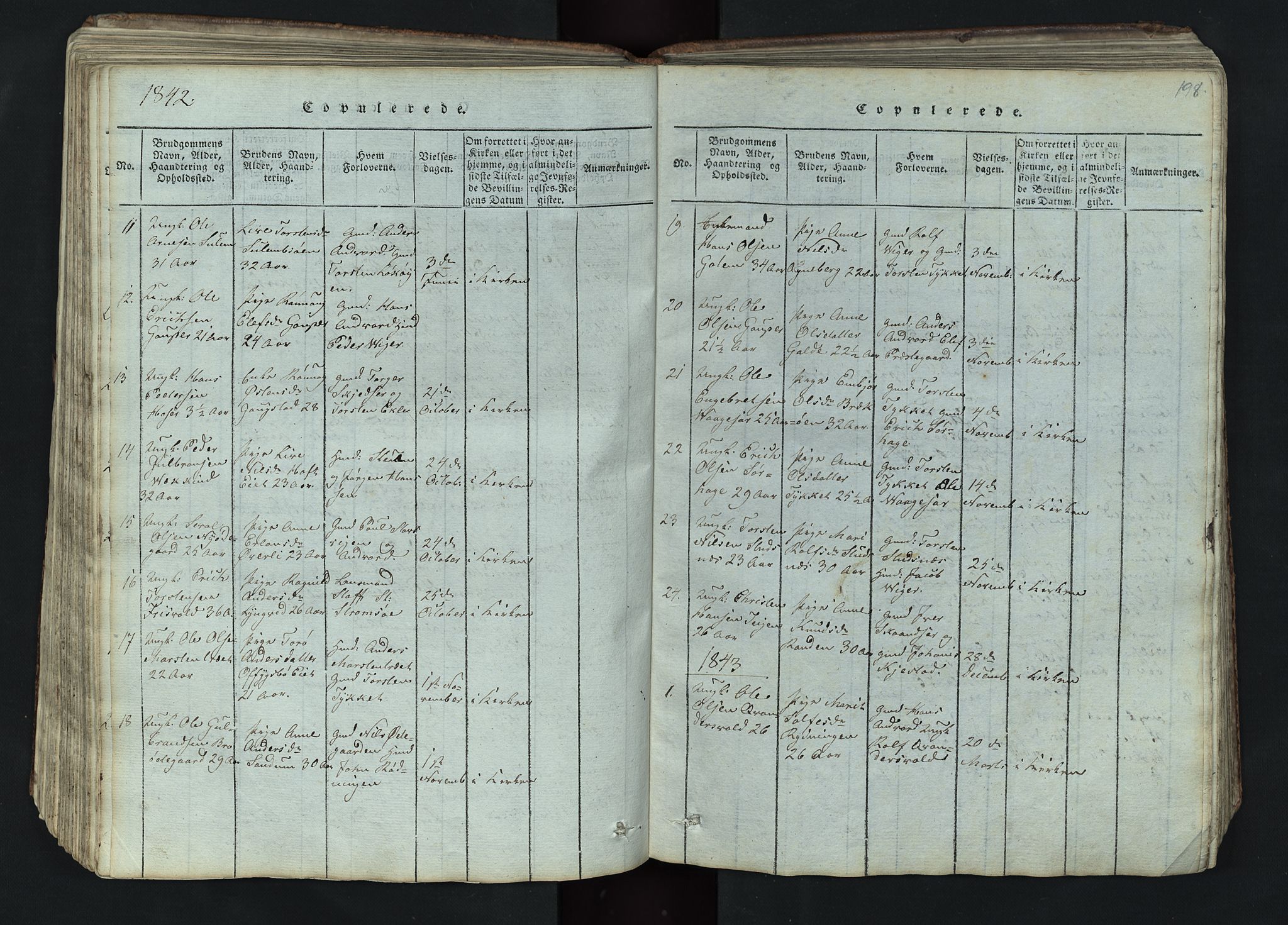 Lom prestekontor, SAH/PREST-070/L/L0002: Parish register (copy) no. 2, 1815-1844, p. 198