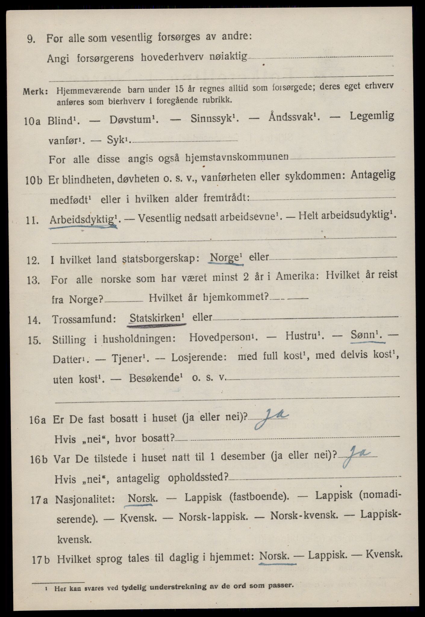 SAT, 1920 census for Rissa, 1920, p. 6982