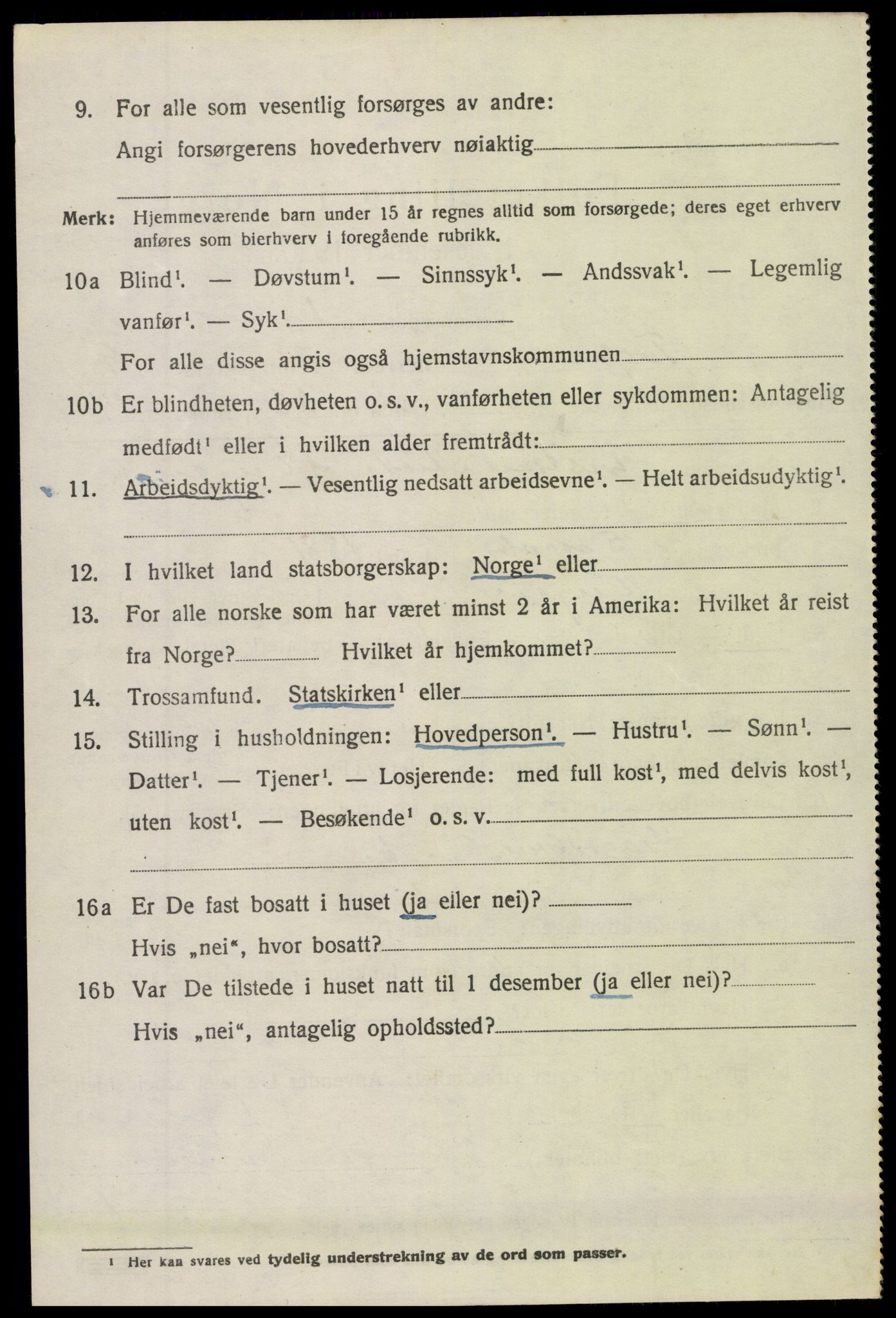 SAH, 1920 census for Torpa, 1920, p. 5232