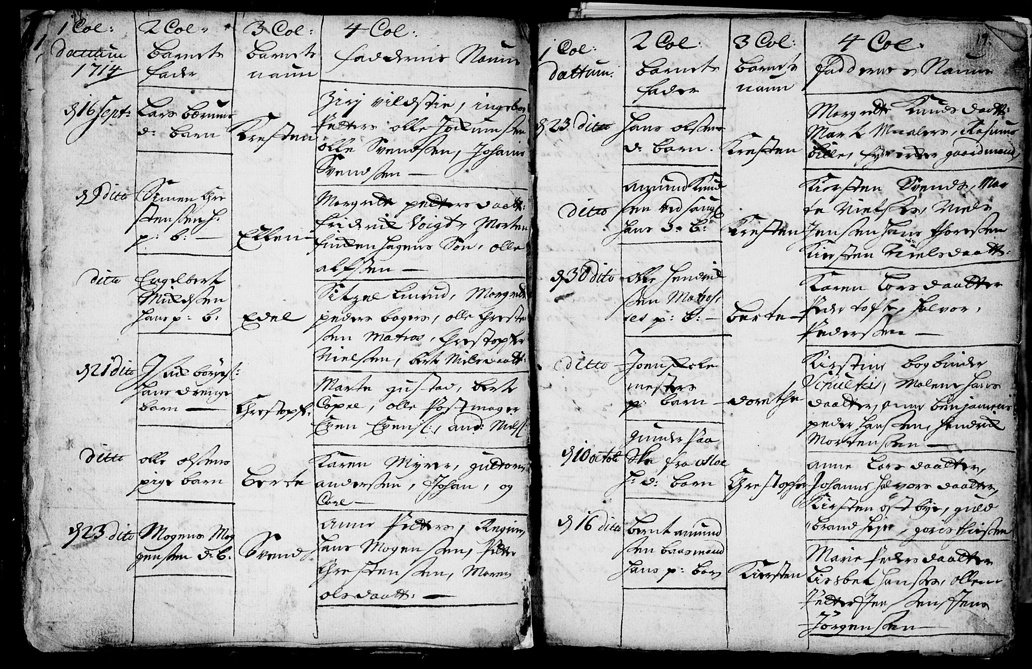 Aker prestekontor kirkebøker, AV/SAO-A-10861/F/L0002: Parish register (official) no. 2, 1714-1720, p. 18-19