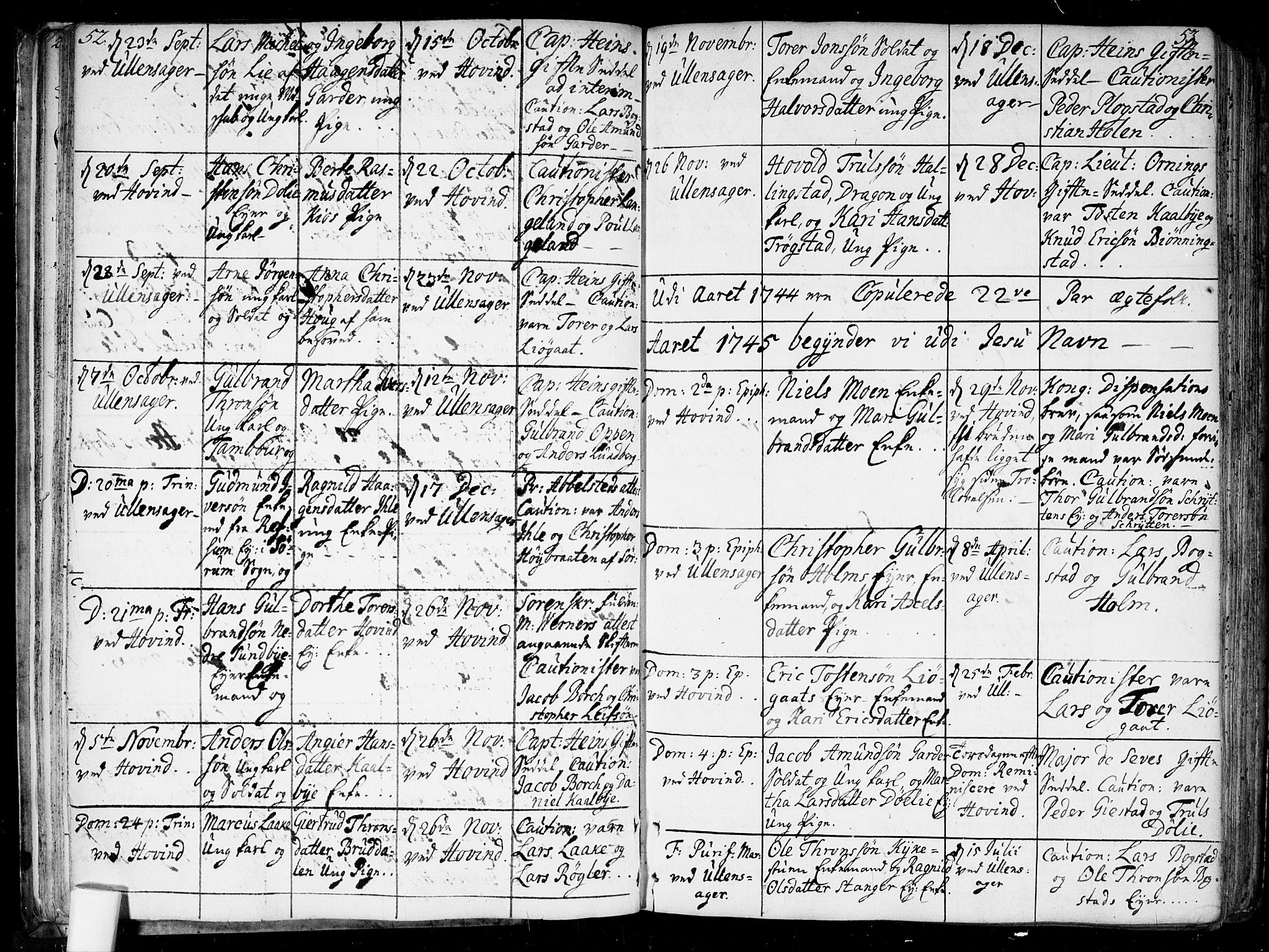 Ullensaker prestekontor Kirkebøker, SAO/A-10236a/F/Fa/L0010: Parish register (official) no. I 10, 1733-1776, p. 52-53