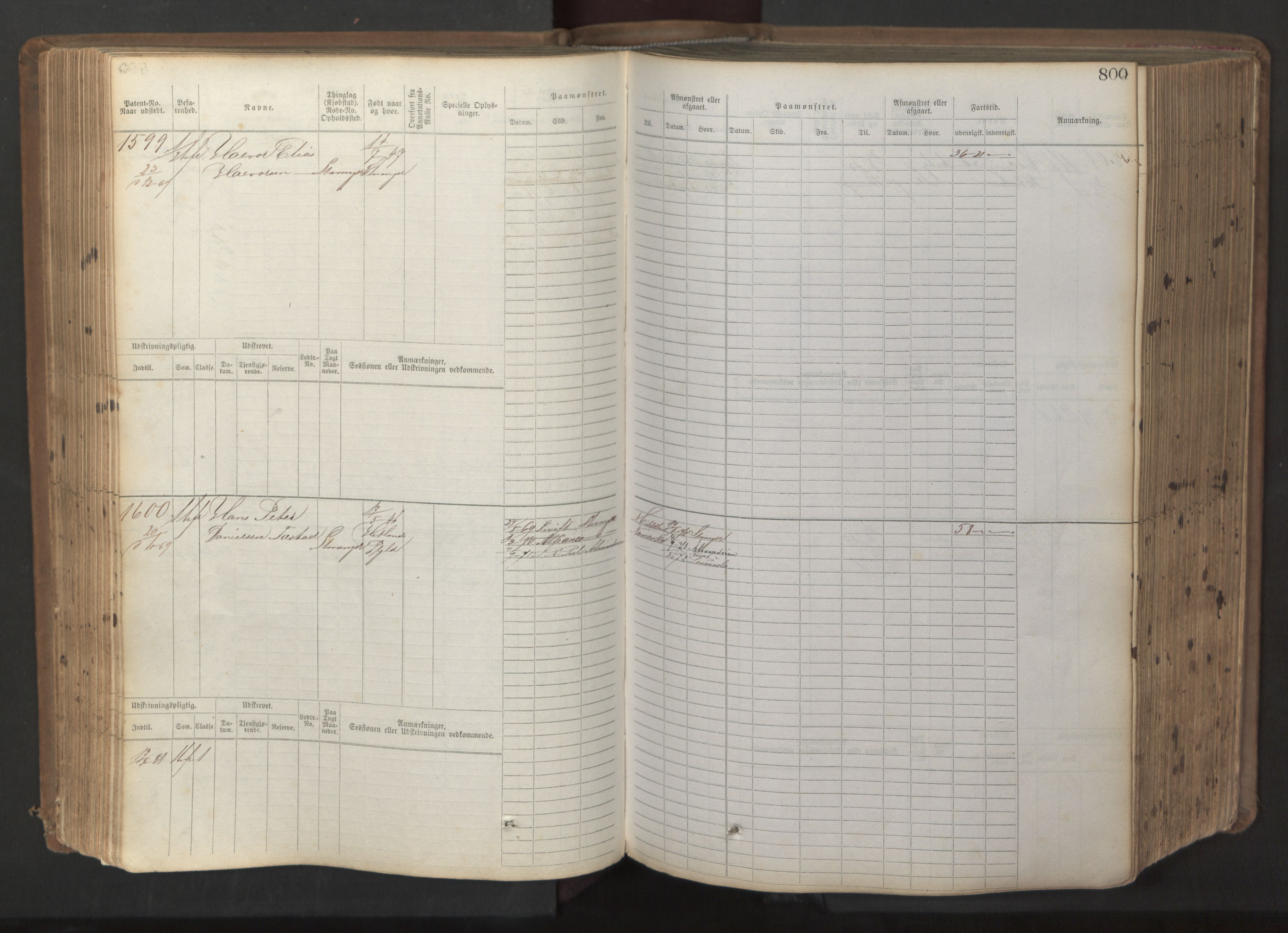 Stavanger sjømannskontor, AV/SAST-A-102006/F/Fb/Fbb/L0017: Sjøfartshovedrulle patnentnr. 1203-2402 (dublett), 1869, p. 203