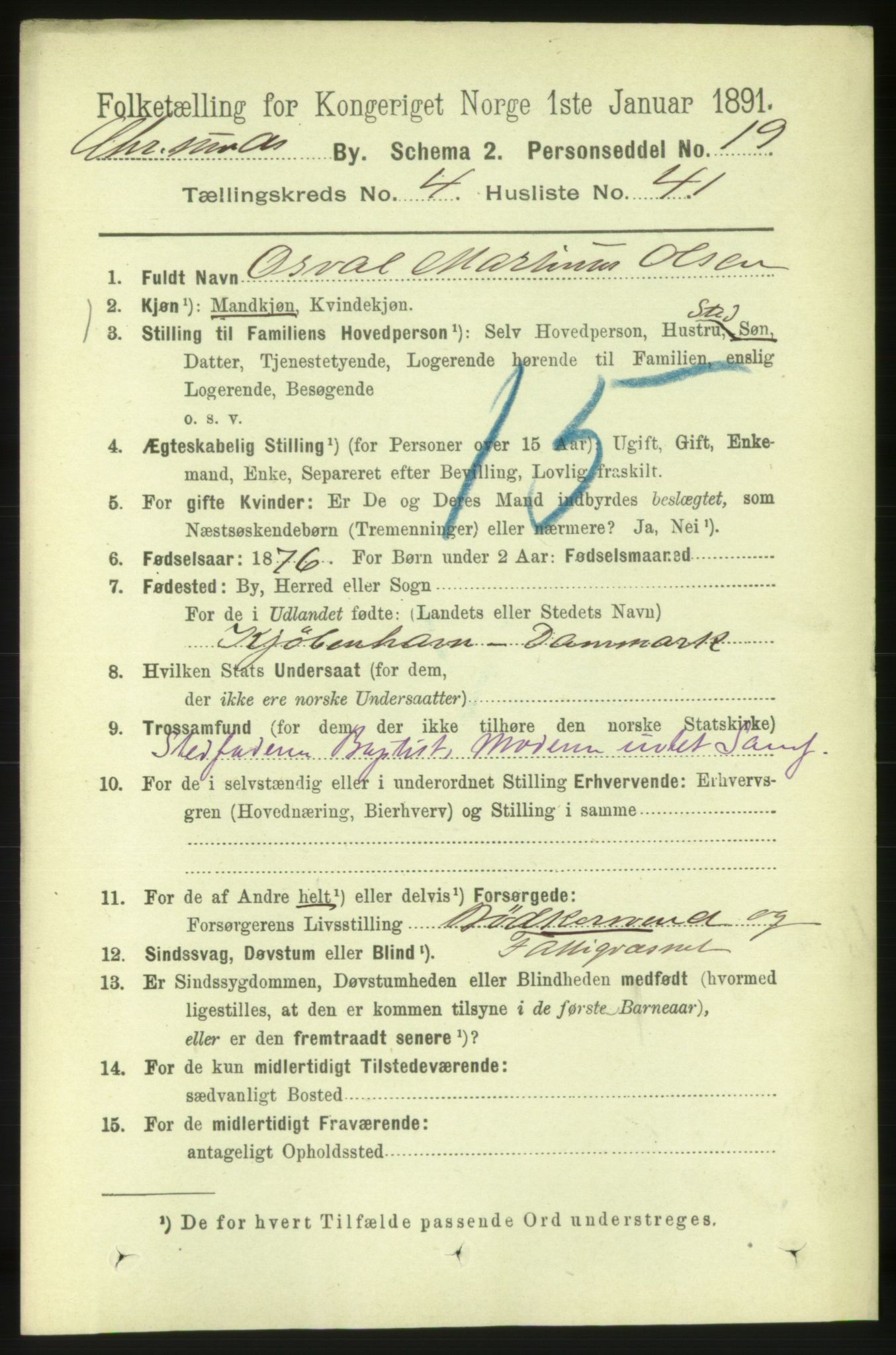 RA, 1891 census for 1503 Kristiansund, 1891, p. 4169