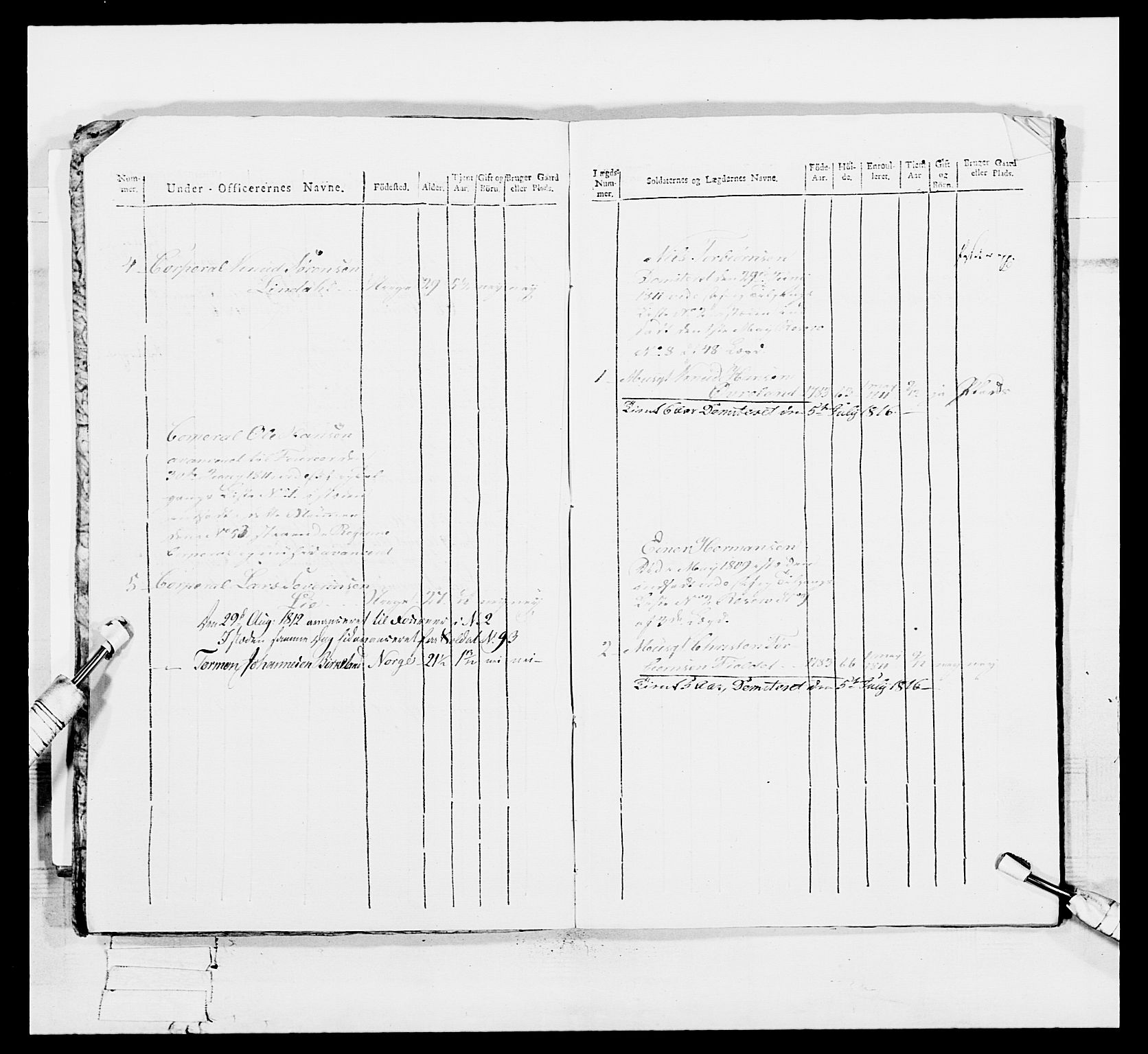 Generalitets- og kommissariatskollegiet, Det kongelige norske kommissariatskollegium, AV/RA-EA-5420/E/Eh/L0113: Vesterlenske nasjonale infanteriregiment, 1812, p. 542