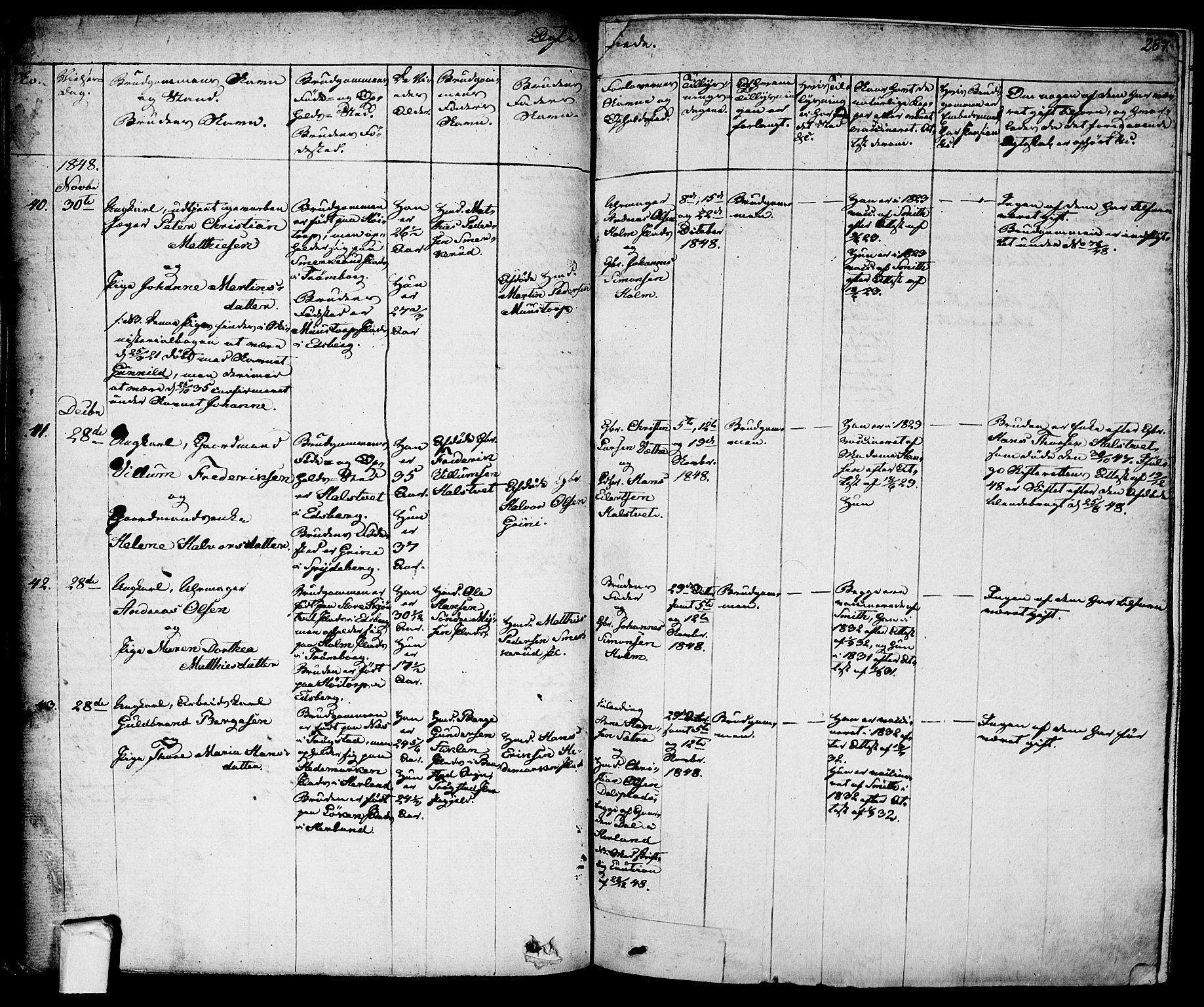 Eidsberg prestekontor Kirkebøker, AV/SAO-A-10905/F/Fa/L0008: Parish register (official) no. I 8, 1832-1848, p. 287