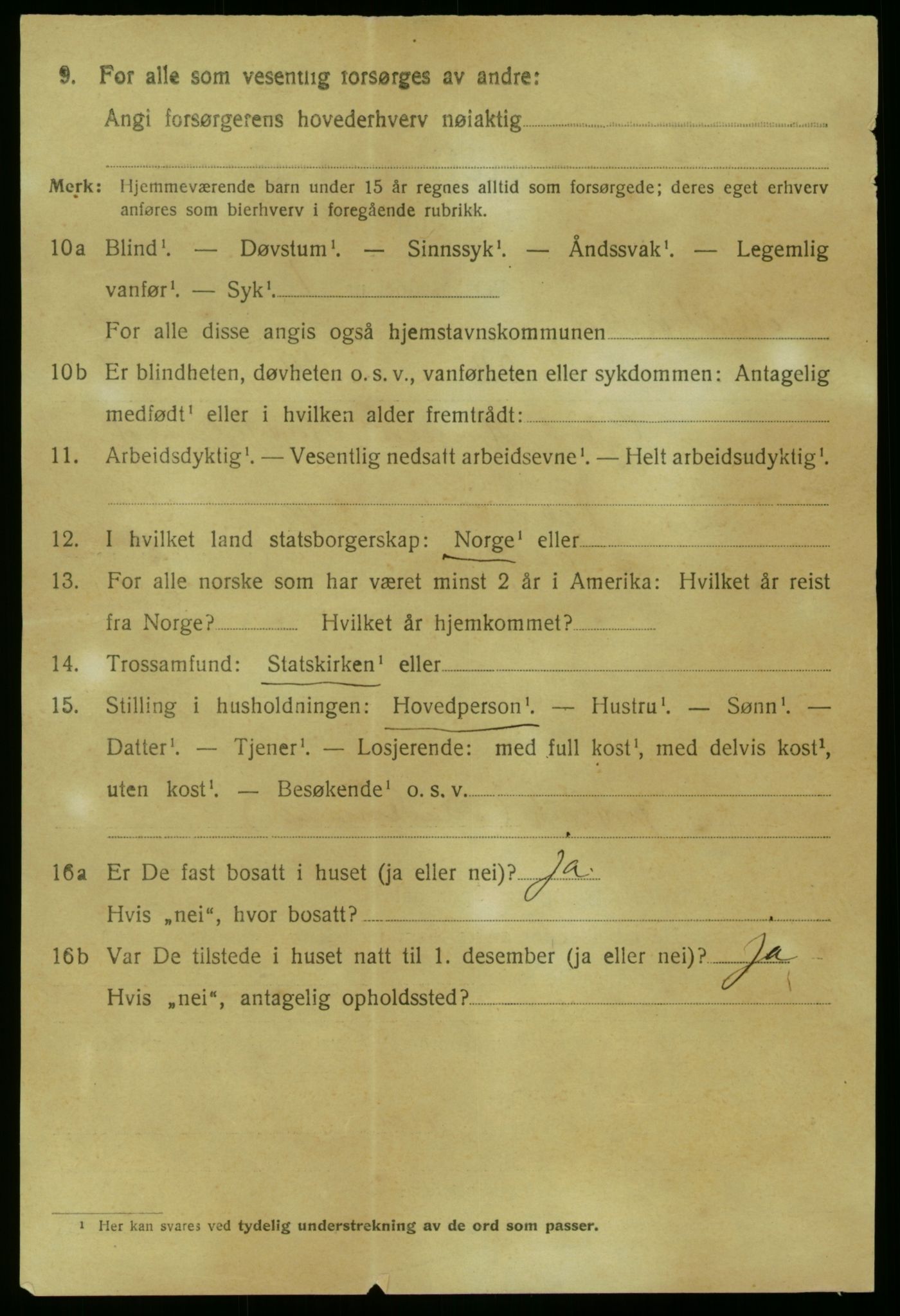 SAB, 1920 census for Masfjorden, 1920, p. 2058