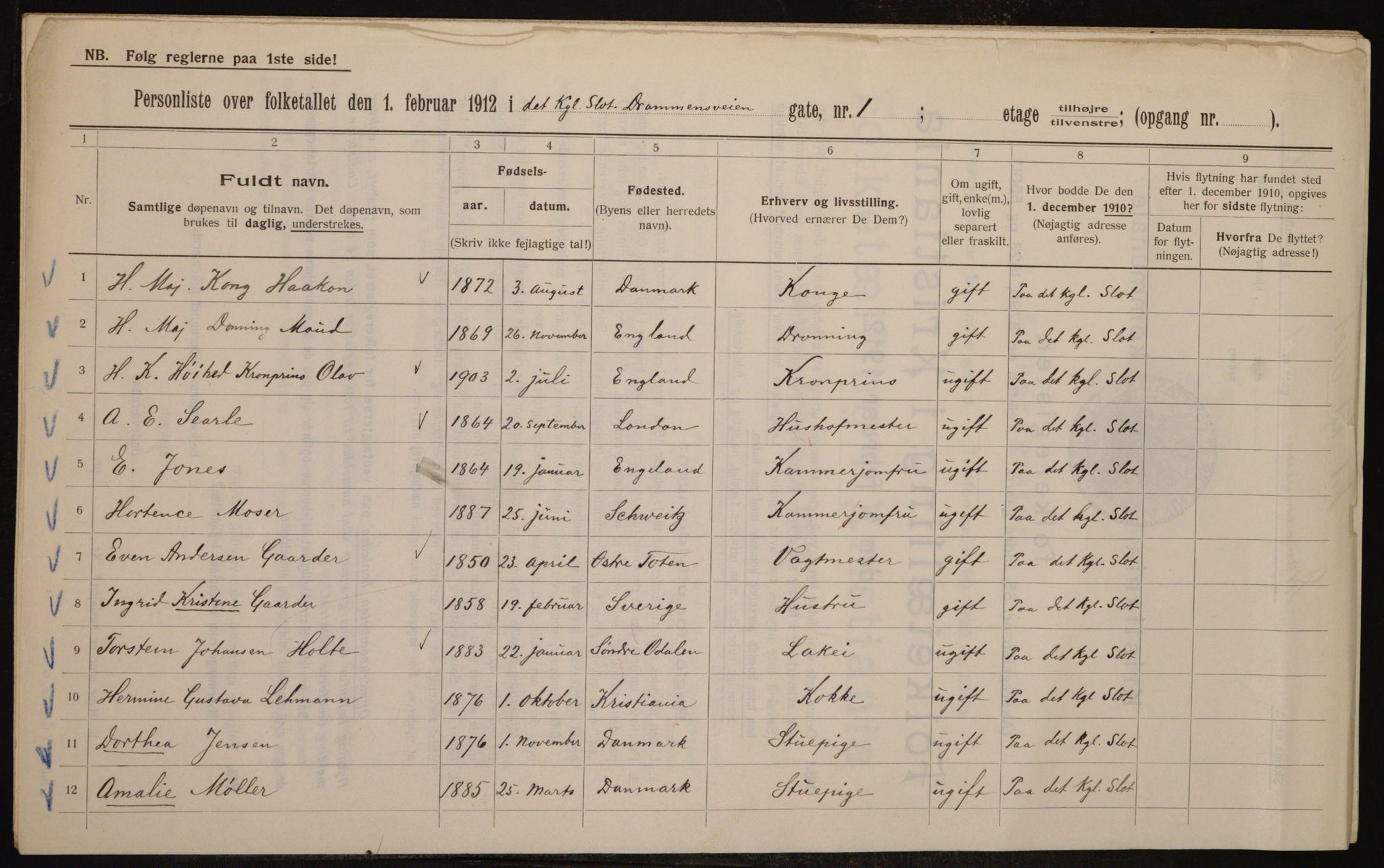 OBA, Municipal Census 1912 for Kristiania, 1912, p. 16149