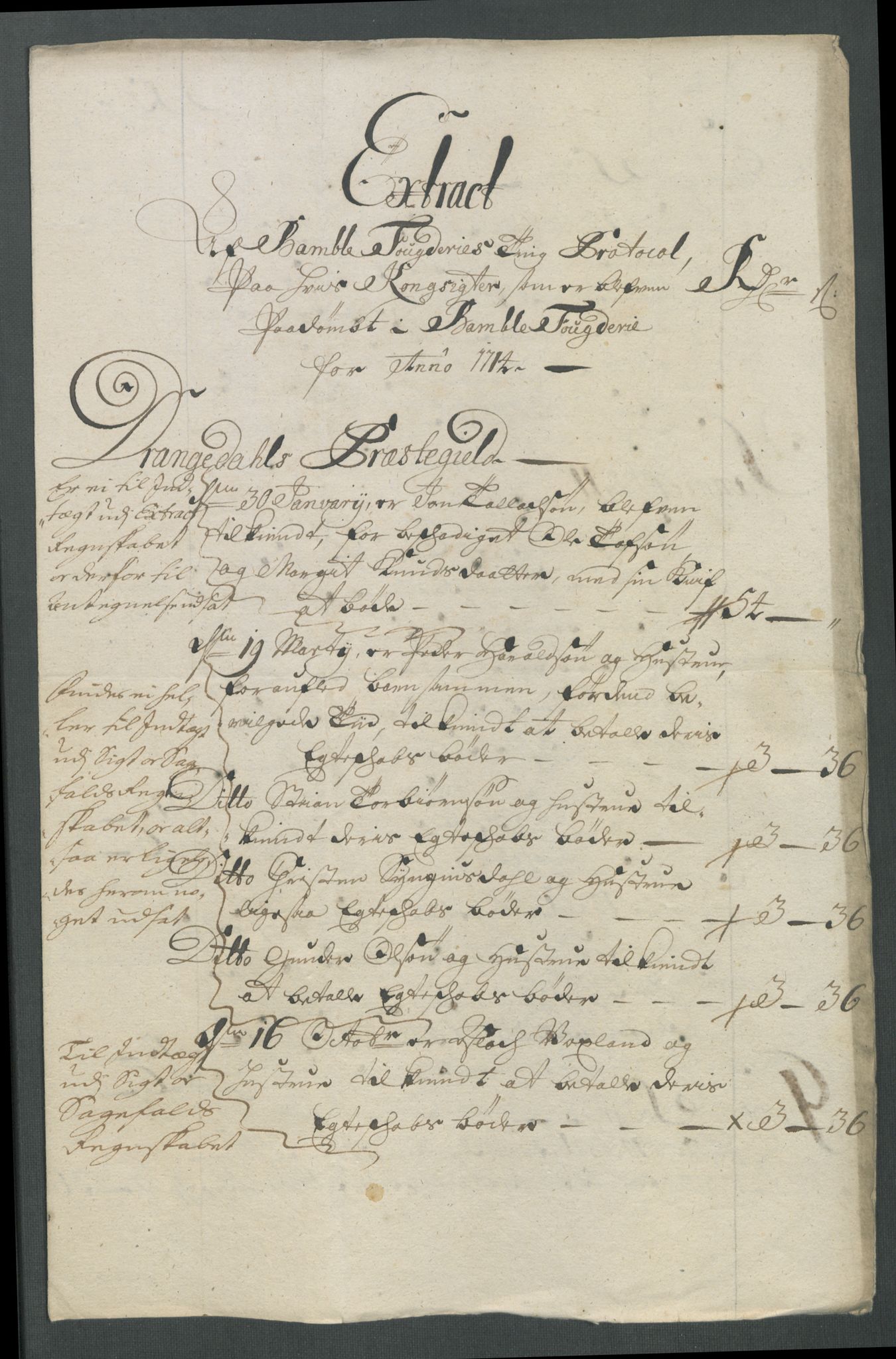 Rentekammeret inntil 1814, Reviderte regnskaper, Fogderegnskap, AV/RA-EA-4092/R36/L2126: Fogderegnskap Øvre og Nedre Telemark og Bamble, 1714, p. 239