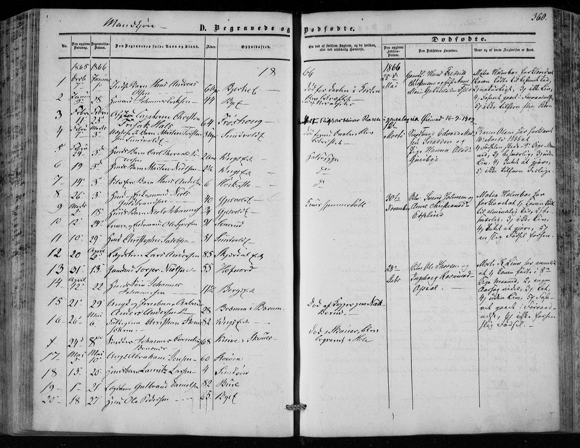 Hole kirkebøker, SAKO/A-228/F/Fa/L0006: Parish register (official) no. I 6, 1852-1872, p. 360