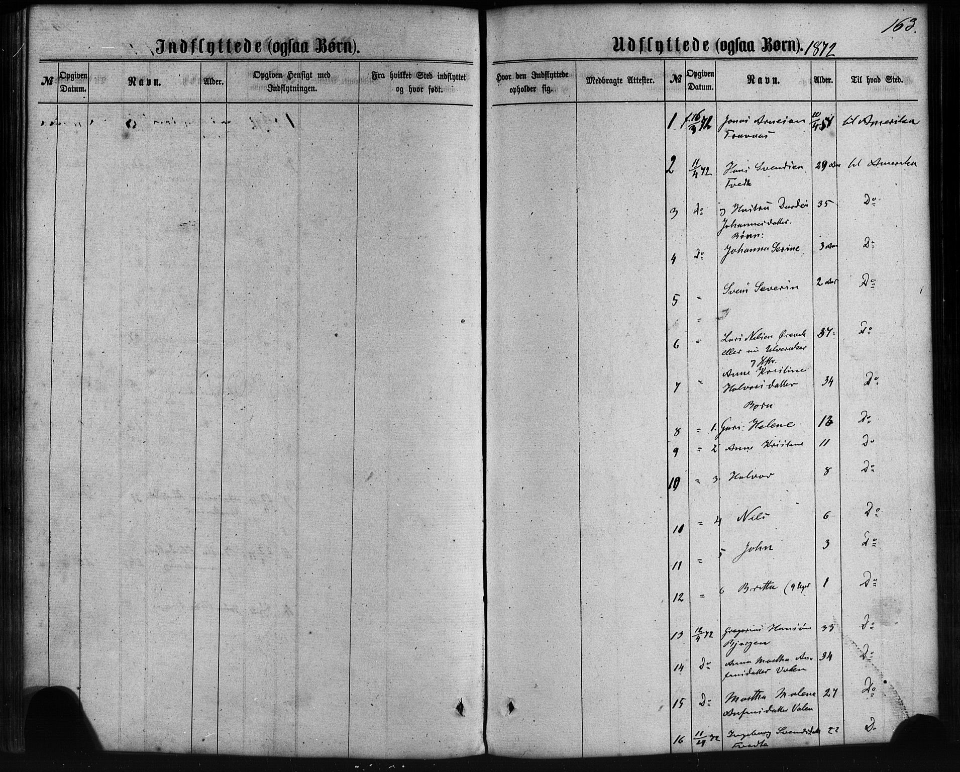 Sveio Sokneprestembete, SAB/A-78501/H/Haa: Parish register (official) no. C 1, 1862-1880, p. 163