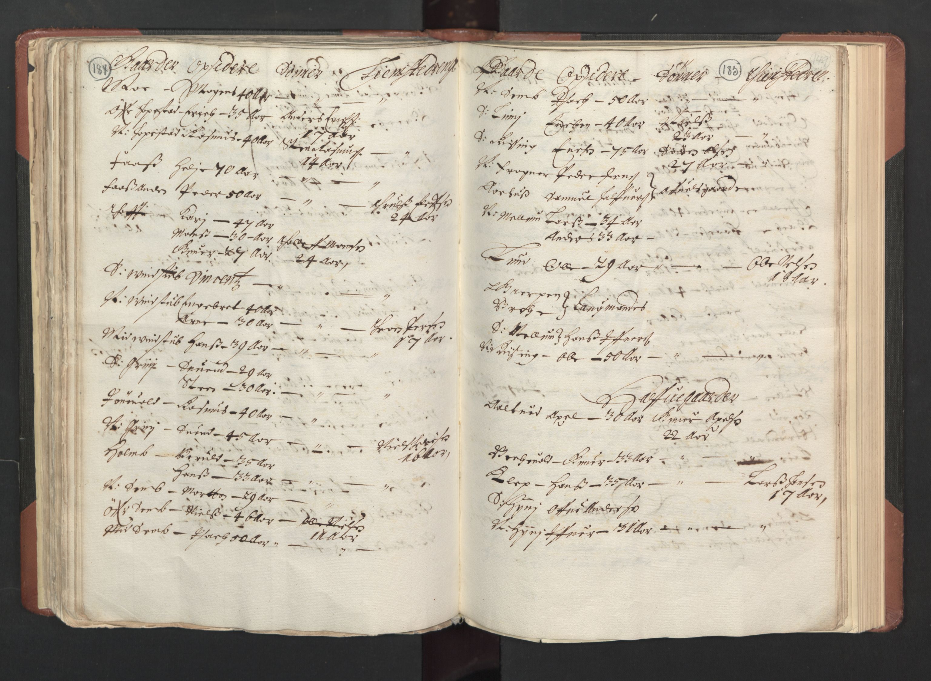 RA, Bailiff's Census 1664-1666, no. 6: Øvre and Nedre Telemark fogderi and Bamble fogderi , 1664, p. 184-185