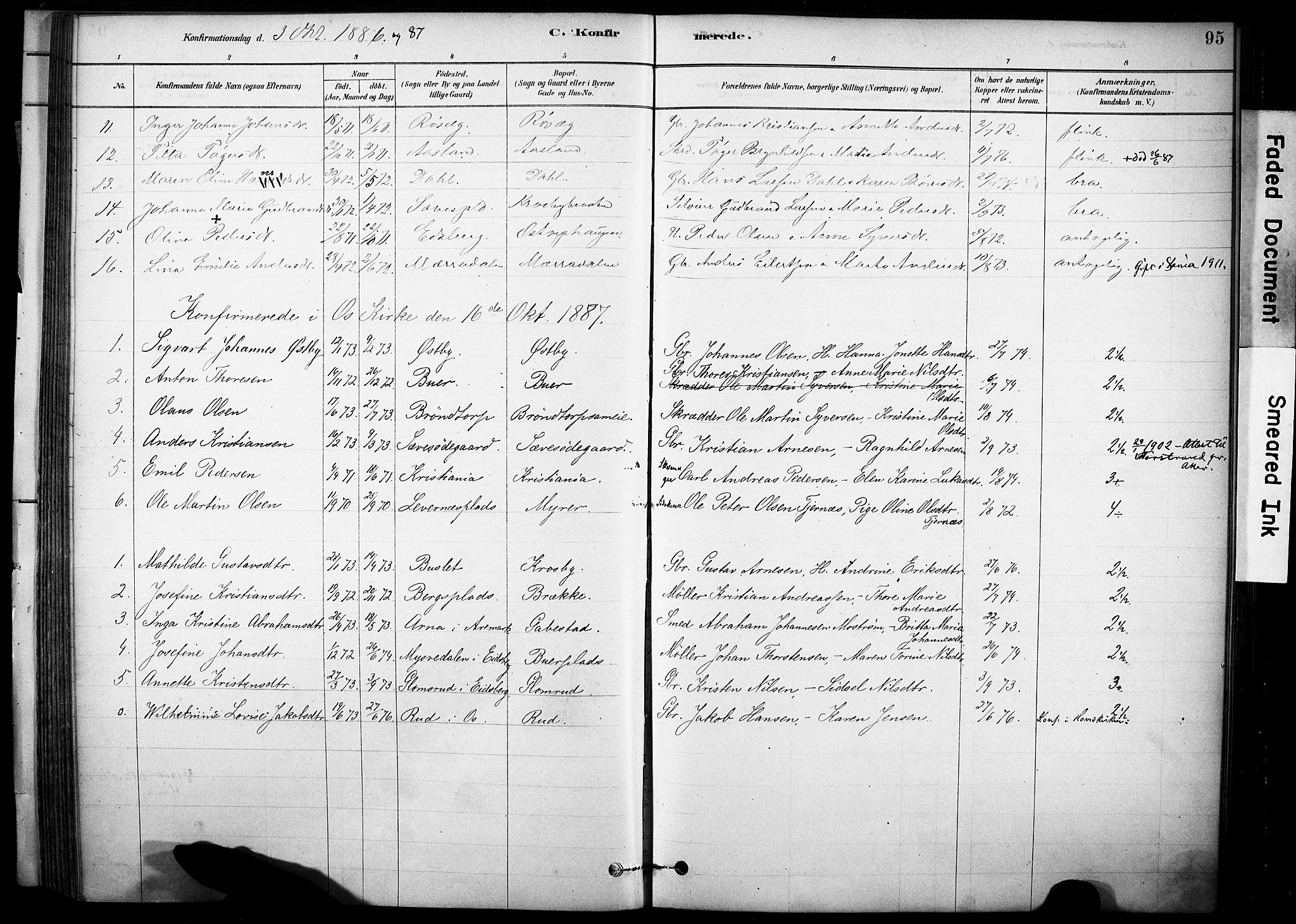 Rakkestad prestekontor Kirkebøker, AV/SAO-A-2008/F/Fc/L0001: Parish register (official) no. III 1, 1878-1905, p. 95