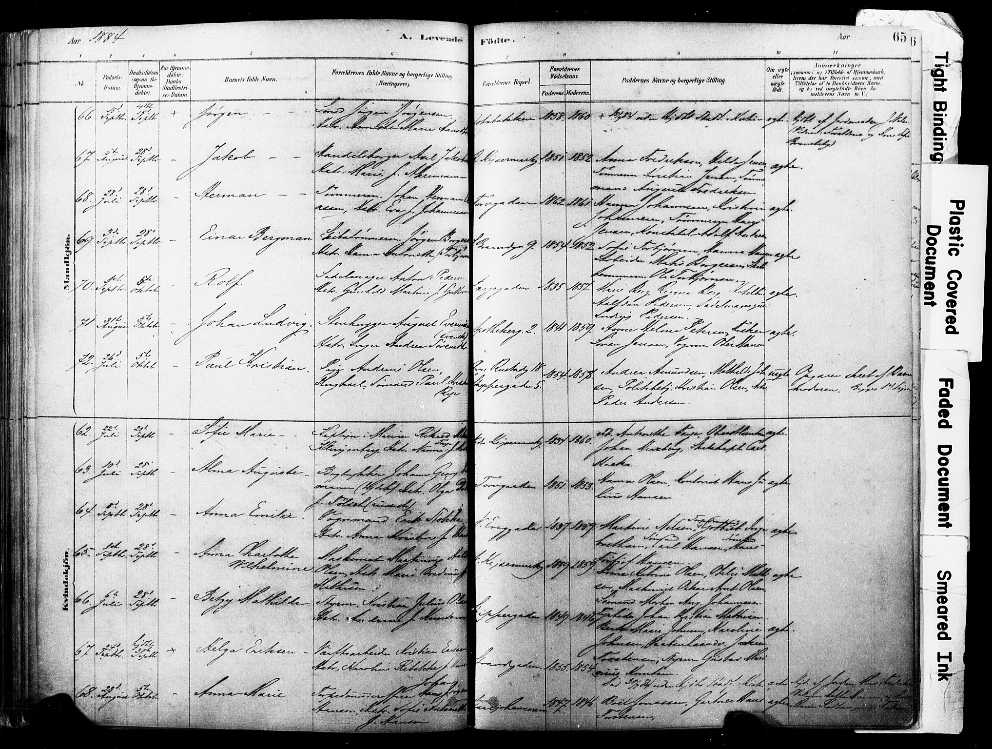 Horten kirkebøker, AV/SAKO-A-348/F/Fa/L0003: Parish register (official) no. 3, 1878-1887, p. 65