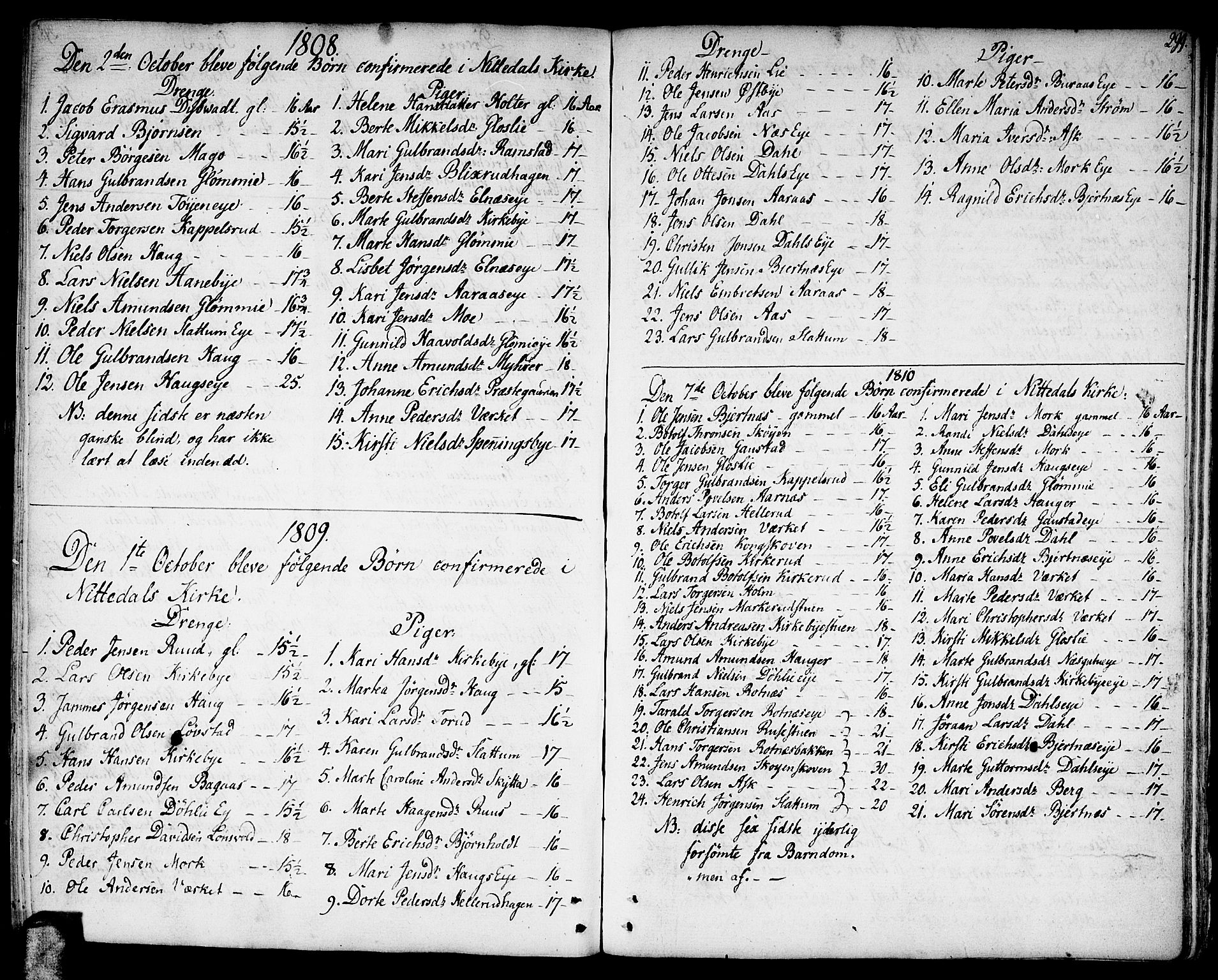 Nittedal prestekontor Kirkebøker, SAO/A-10365a/F/Fa/L0002: Parish register (official) no. I 2, 1779-1814, p. 299