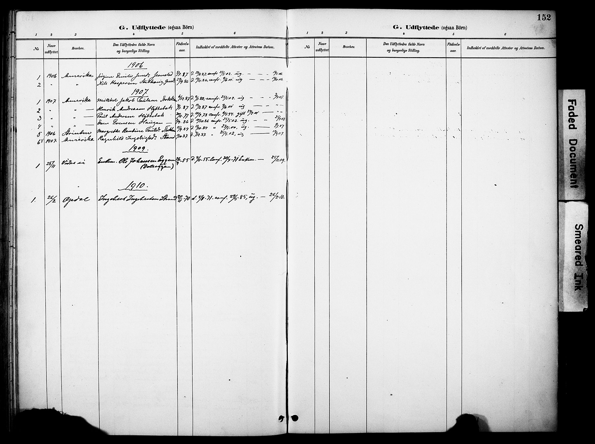 Kvikne prestekontor, SAH/PREST-064/H/Ha/Haa/L0007: Parish register (official) no. 7, 1887-1911, p. 152