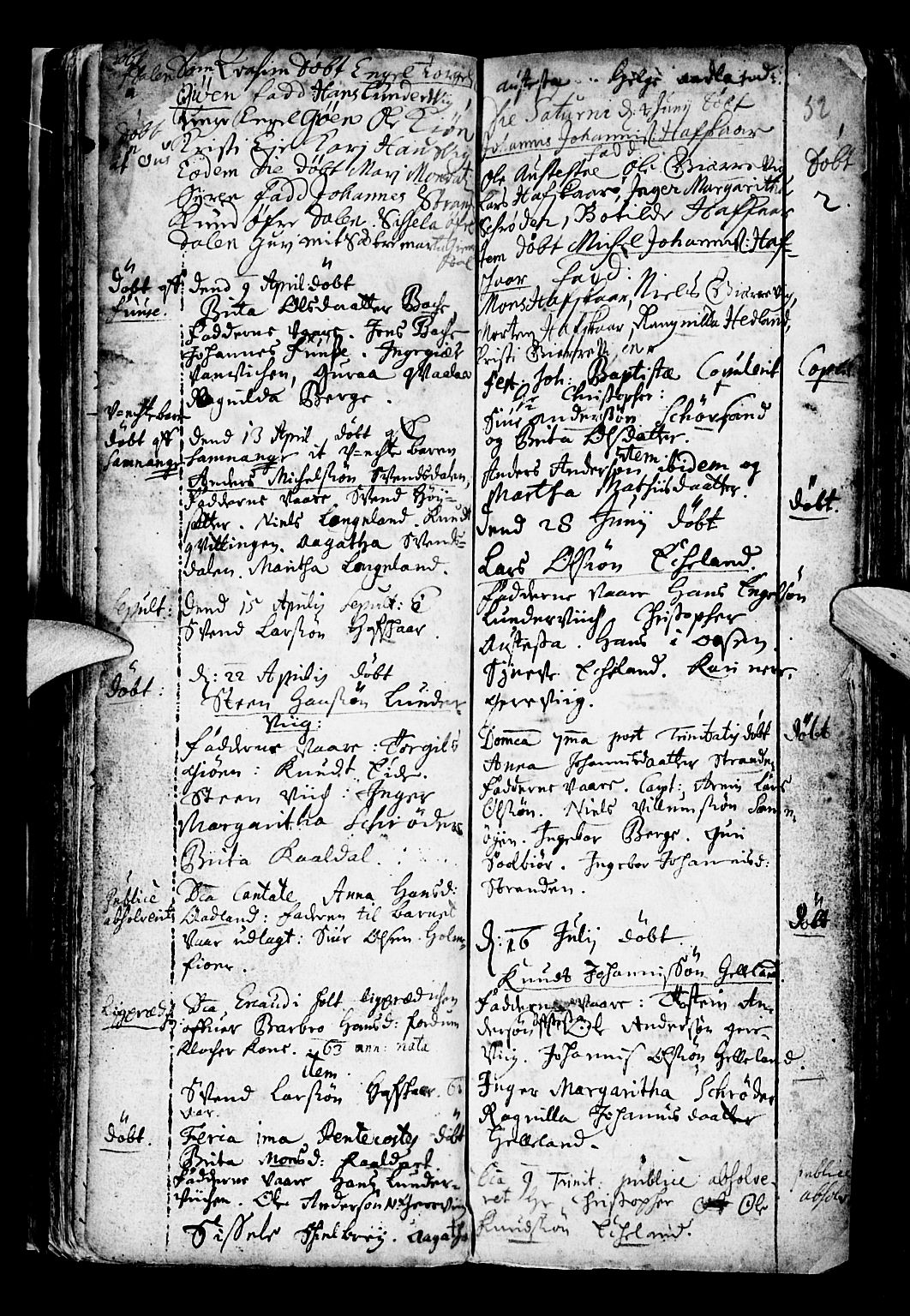Os sokneprestembete, SAB/A-99929: Parish register (official) no. A 6, 1669-1719, p. 52