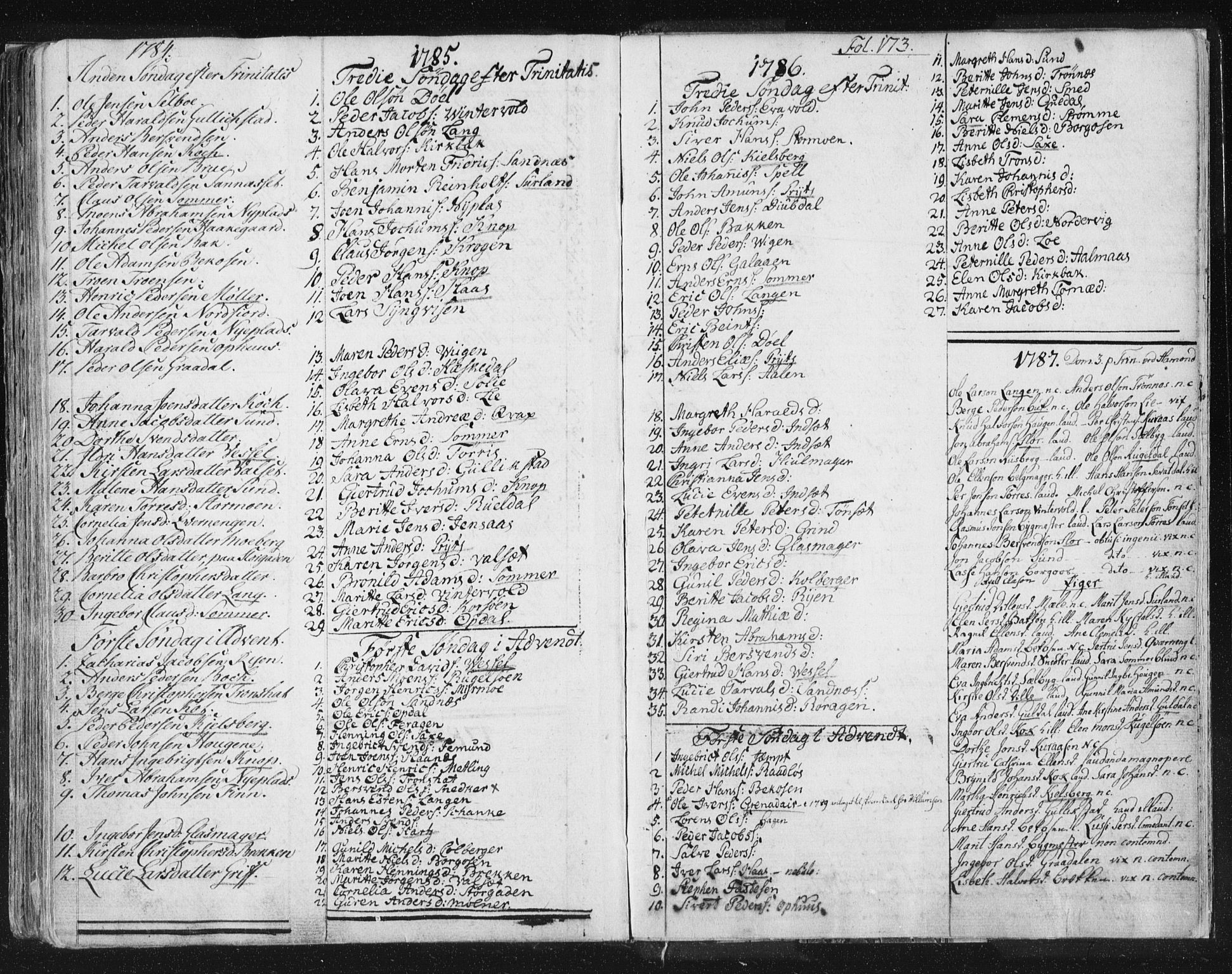 Ministerialprotokoller, klokkerbøker og fødselsregistre - Sør-Trøndelag, SAT/A-1456/681/L0926: Parish register (official) no. 681A04, 1767-1797, p. 173