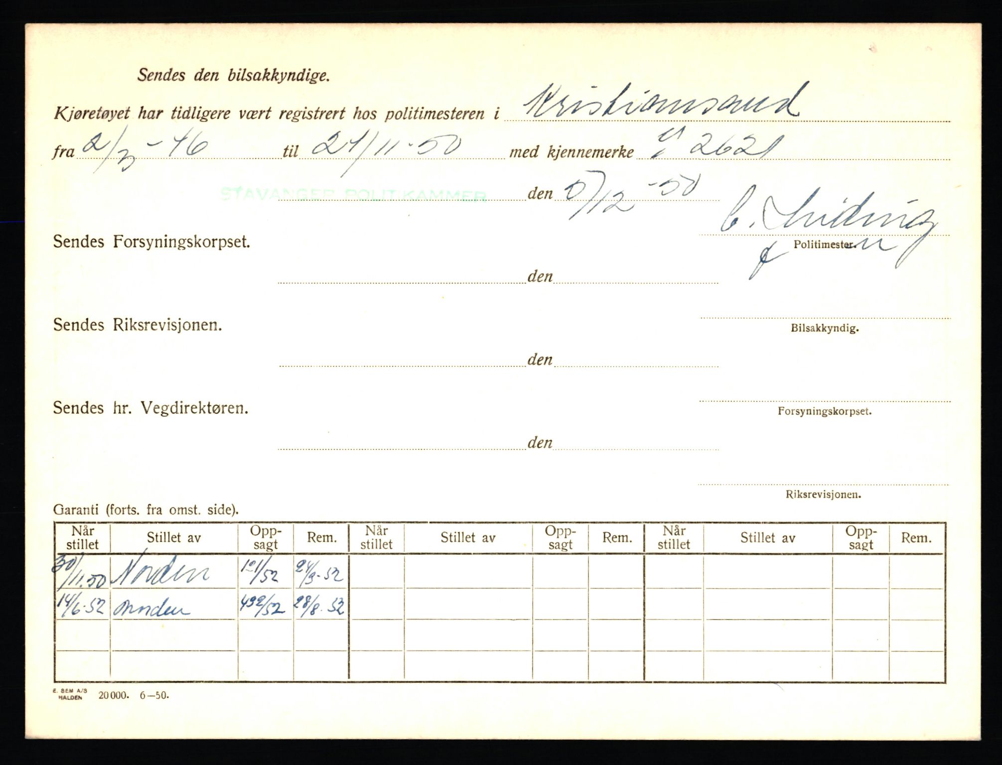 Stavanger trafikkstasjon, AV/SAST-A-101942/0/F/L0007: L-2150 - L-2549, 1930-1971, p. 30