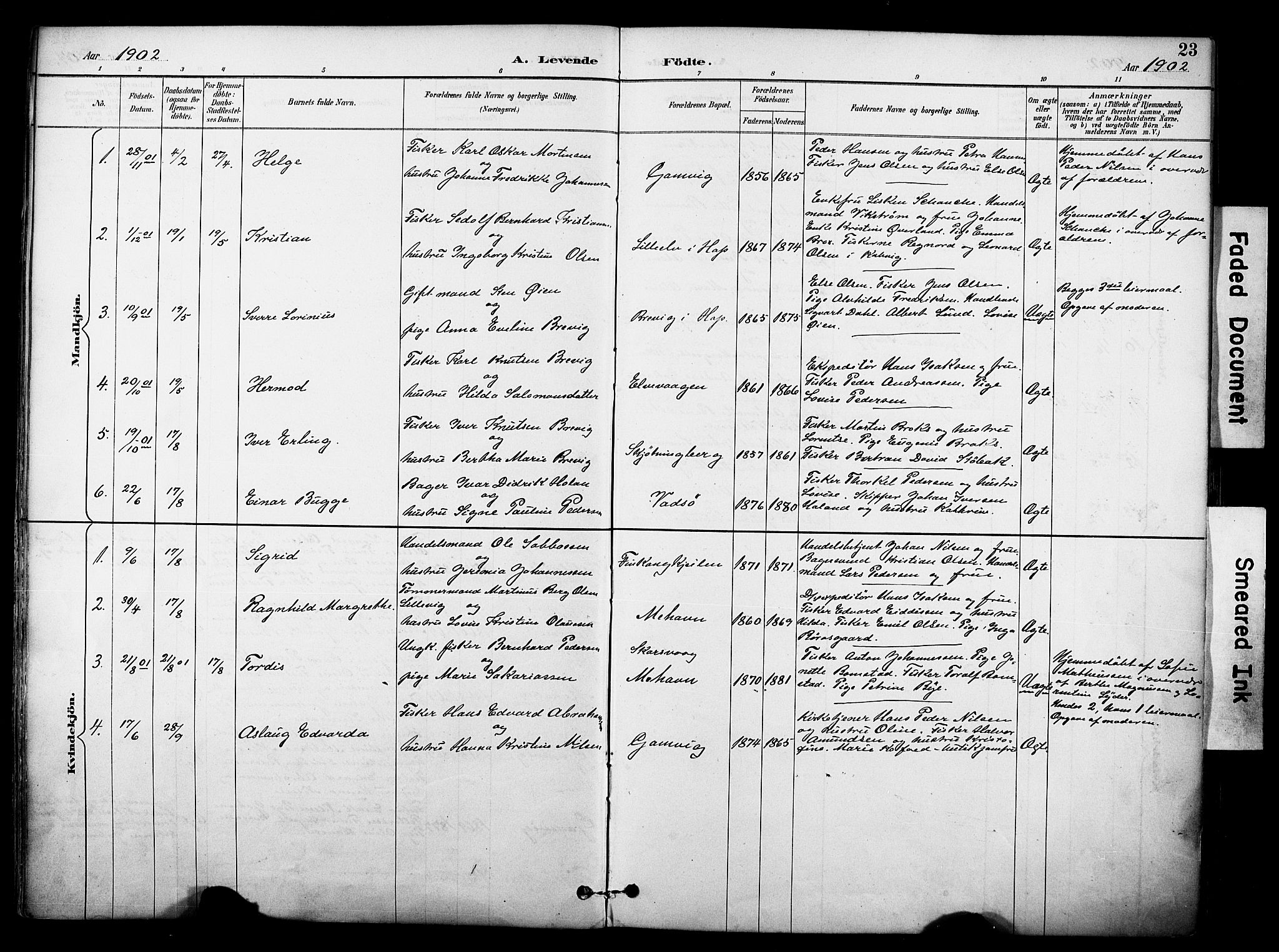 Tana sokneprestkontor, SATØ/S-1334/H/Ha/L0006kirke: Parish register (official) no. 6, 1892-1908, p. 23