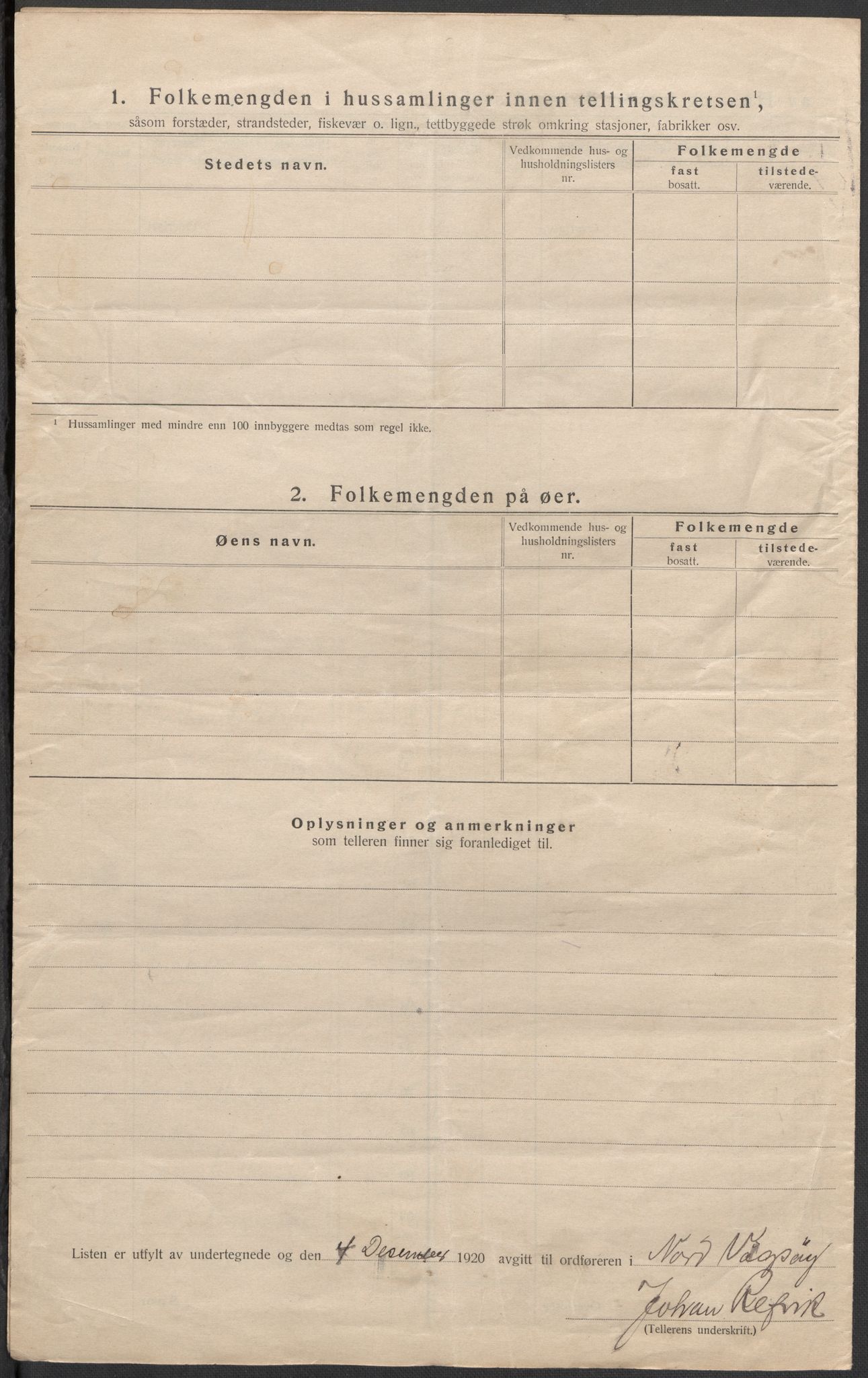 SAB, 1920 census for Nord-Vågsøy, 1920, p. 17