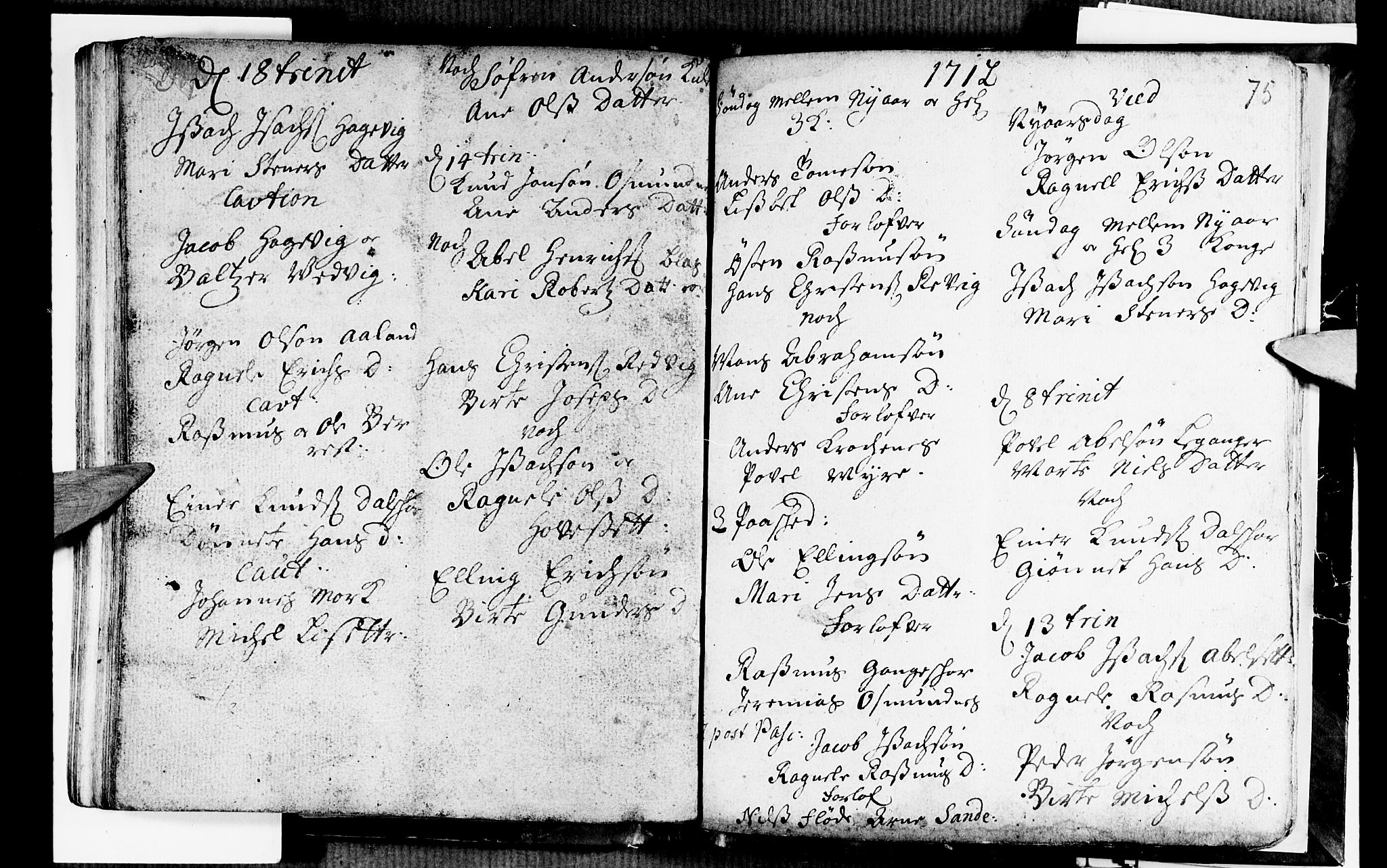 Selje sokneprestembete, SAB/A-99938/H/Ha/Haa/Haaa: Parish register (official) no. A 2, 1704-1715, p. 75