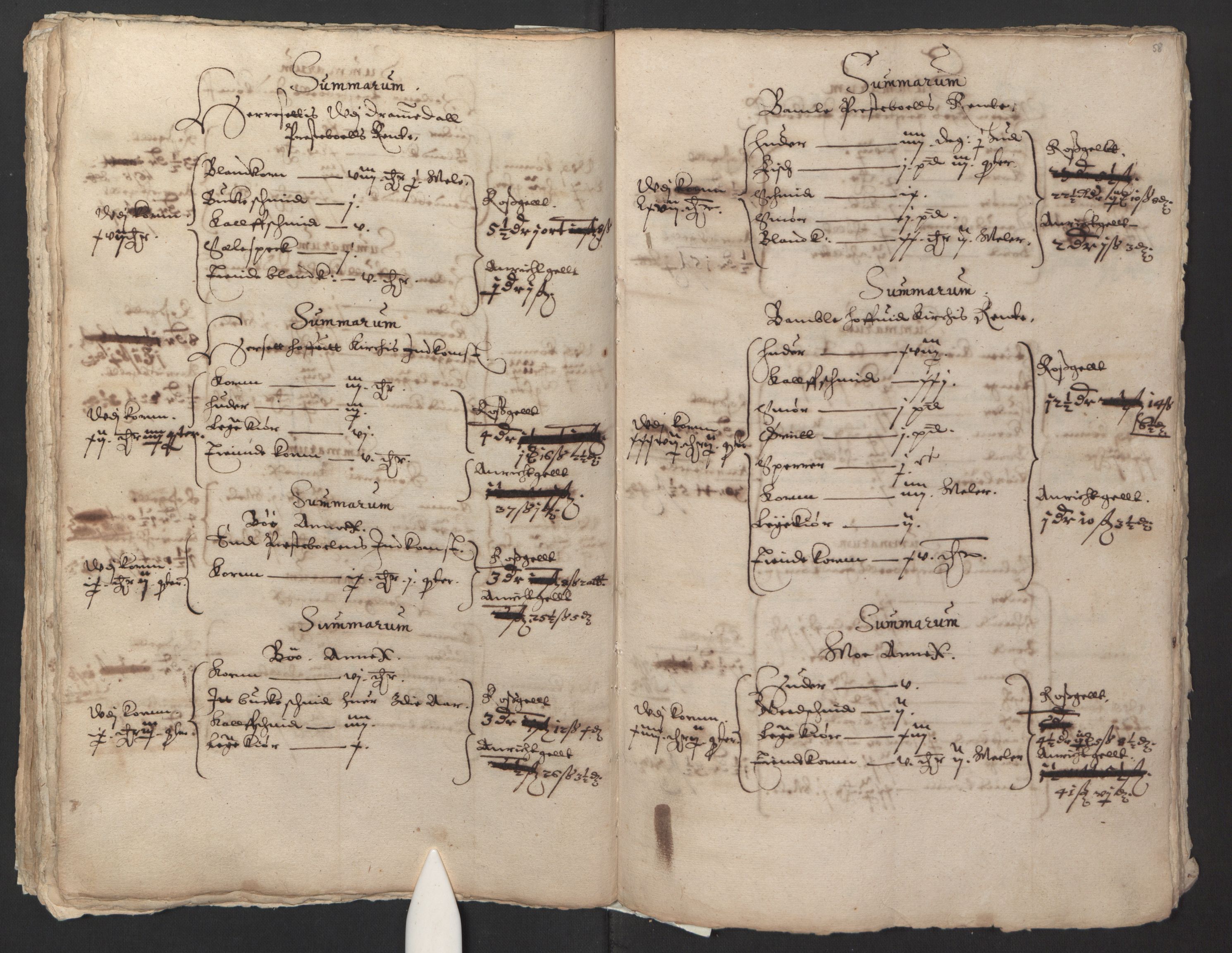 Stattholderembetet 1572-1771, AV/RA-EA-2870/Ek/L0014/0001: Jordebøker til utlikning av rosstjeneste 1624-1626: / Kirke- og prestebolsinntekter i Oslo og Hamar bispedømme, 1625-1626, p. 60