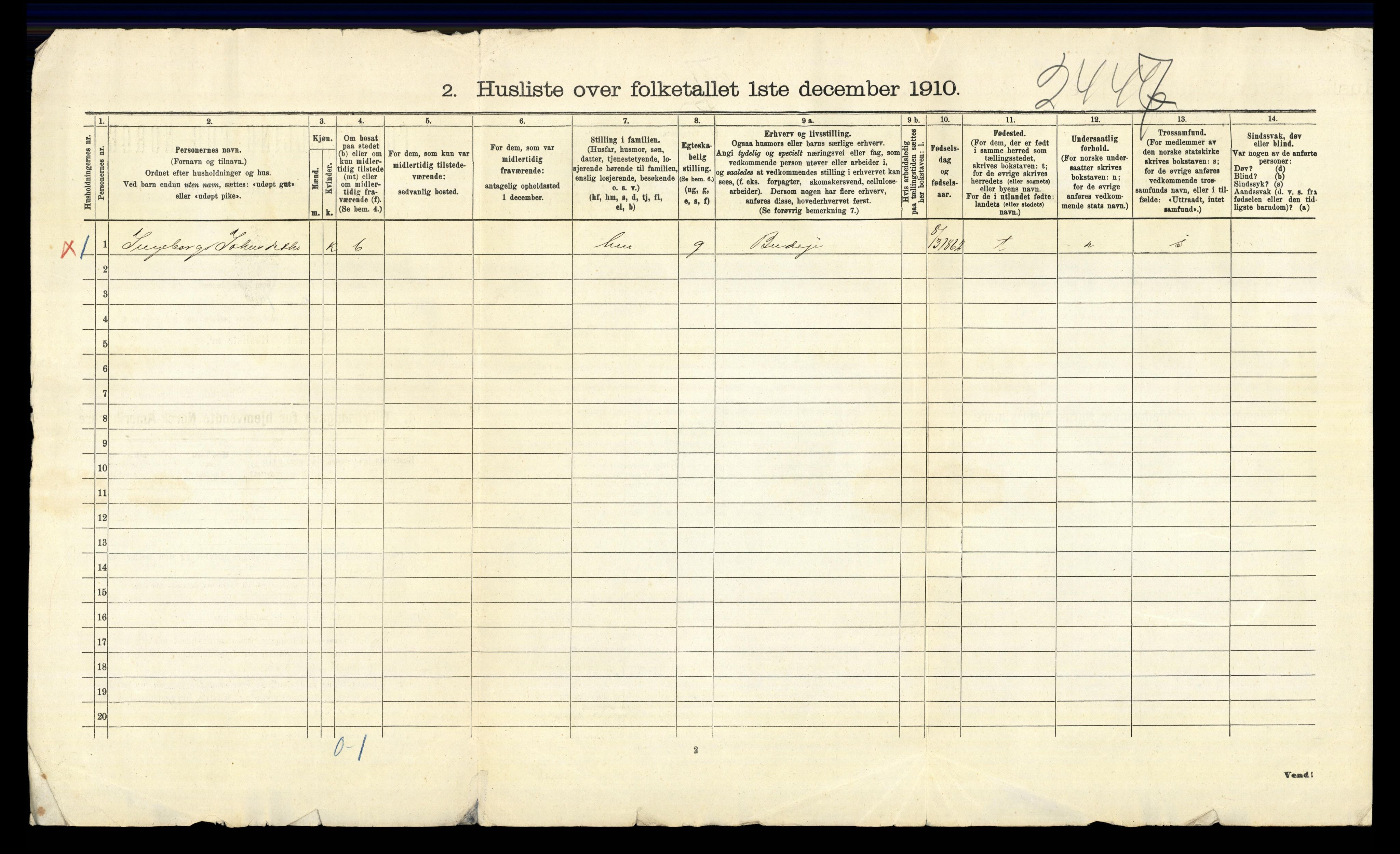 RA, 1910 census for Stor-Elvdal, 1910, p. 44