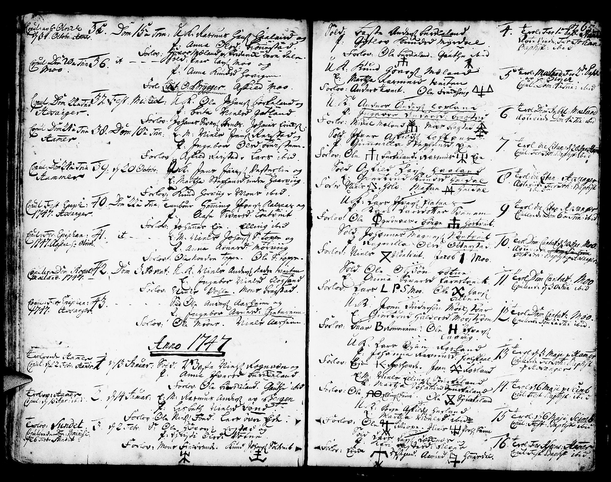 Hamre sokneprestembete, AV/SAB-A-75501/H/Ha/Haa/Haaa/L0005: Parish register (official) no. A 5, 1732-1750, p. 265