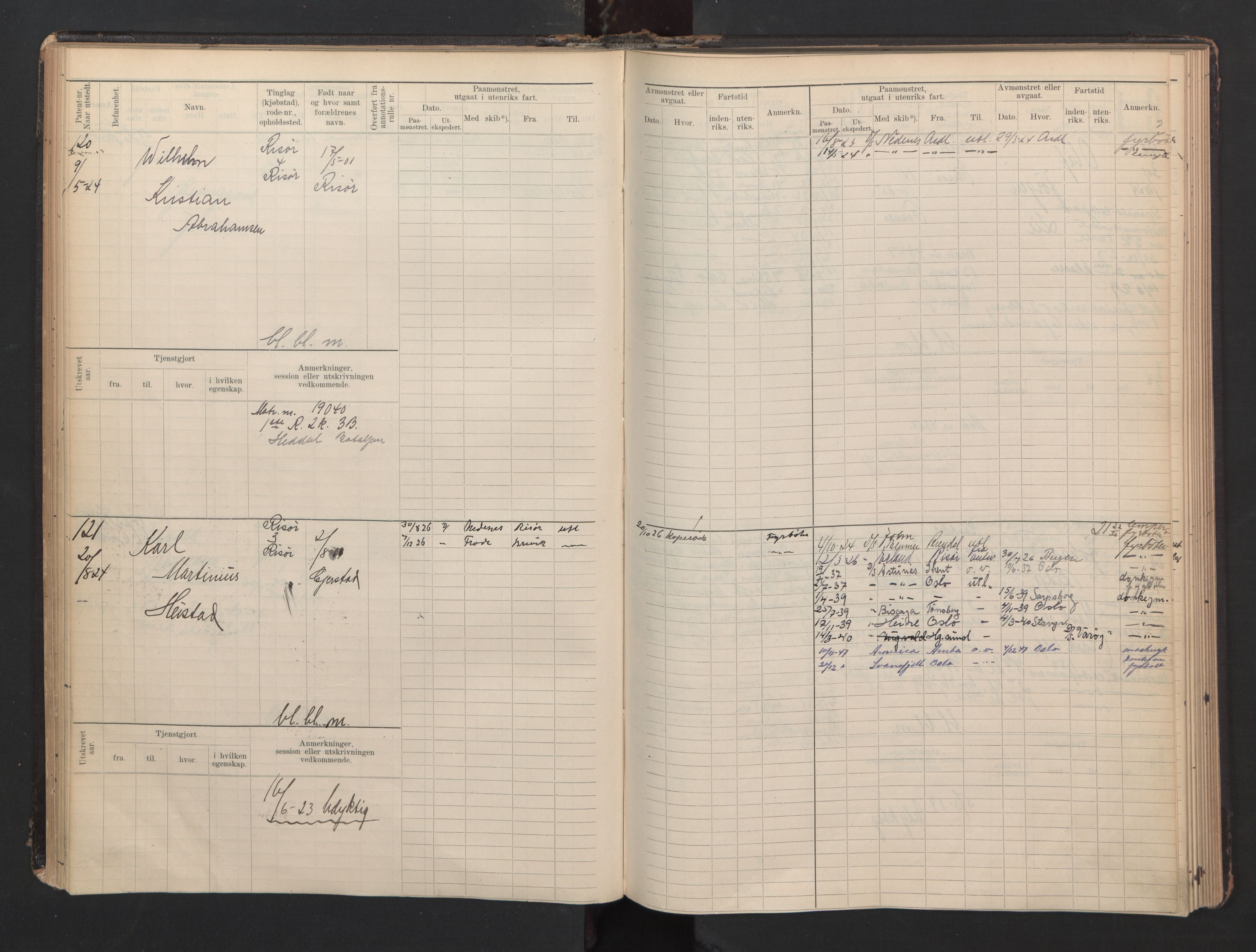 Risør mønstringskrets, AV/SAK-2031-0010/F/Fb/L0007: Hovedrulle B nr 1-265, Q-7, 1894-1948, p. 64