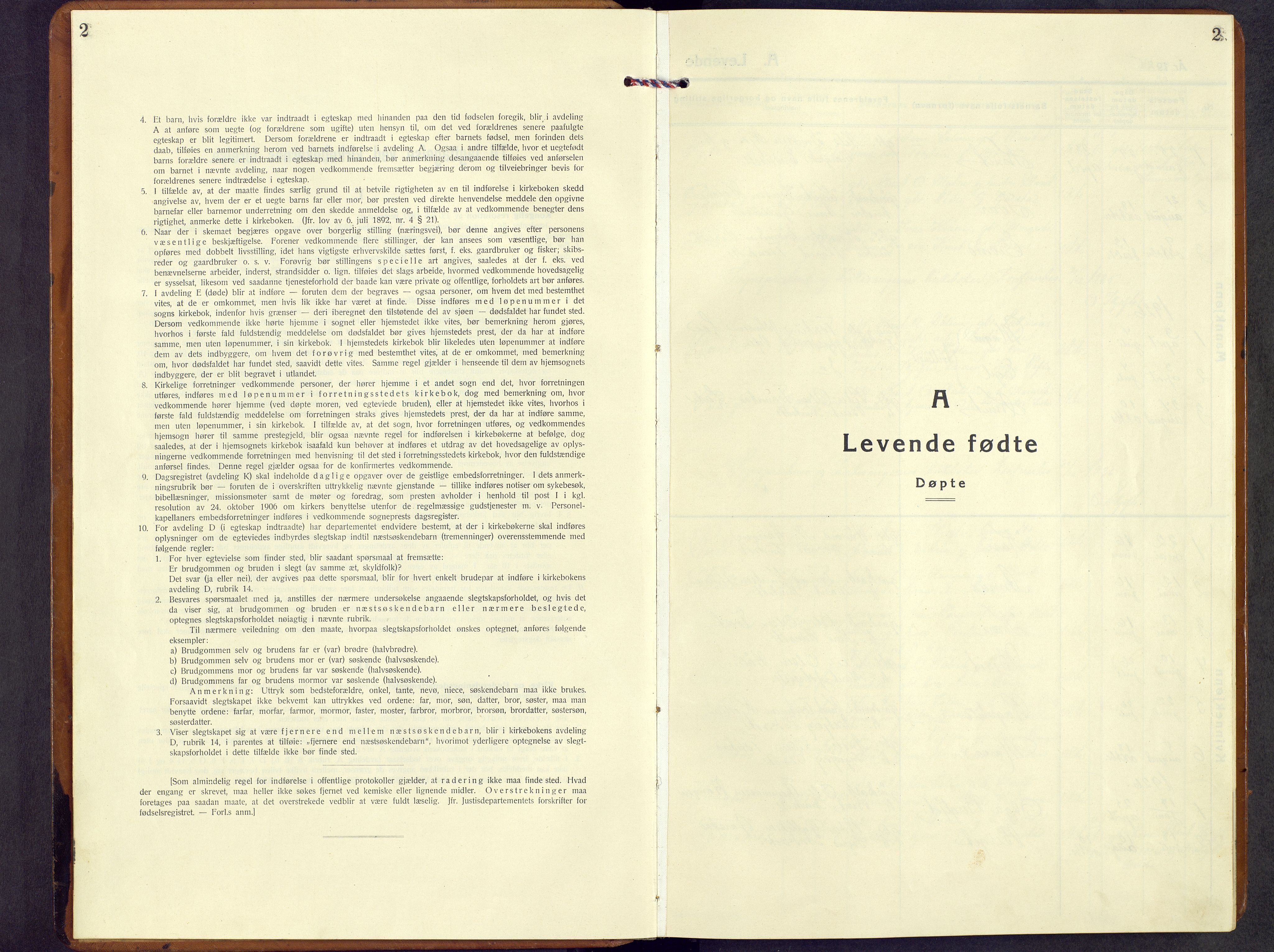 Vang prestekontor, Valdres, SAH/PREST-140/H/Hb/L0008: Parish register (copy) no. 8, 1925-1967, p. 2