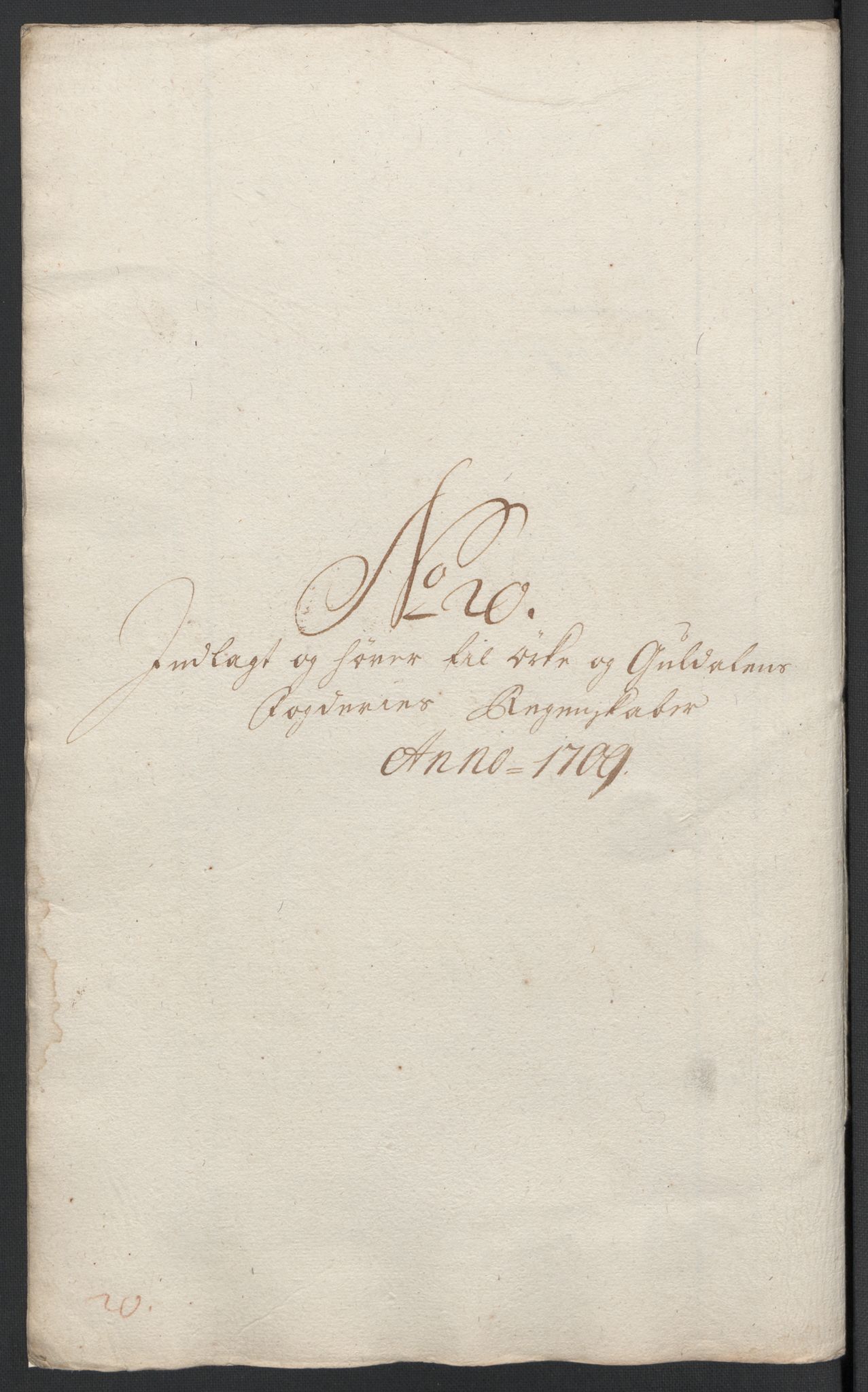 Rentekammeret inntil 1814, Reviderte regnskaper, Fogderegnskap, RA/EA-4092/R60/L3959: Fogderegnskap Orkdal og Gauldal, 1709, p. 307