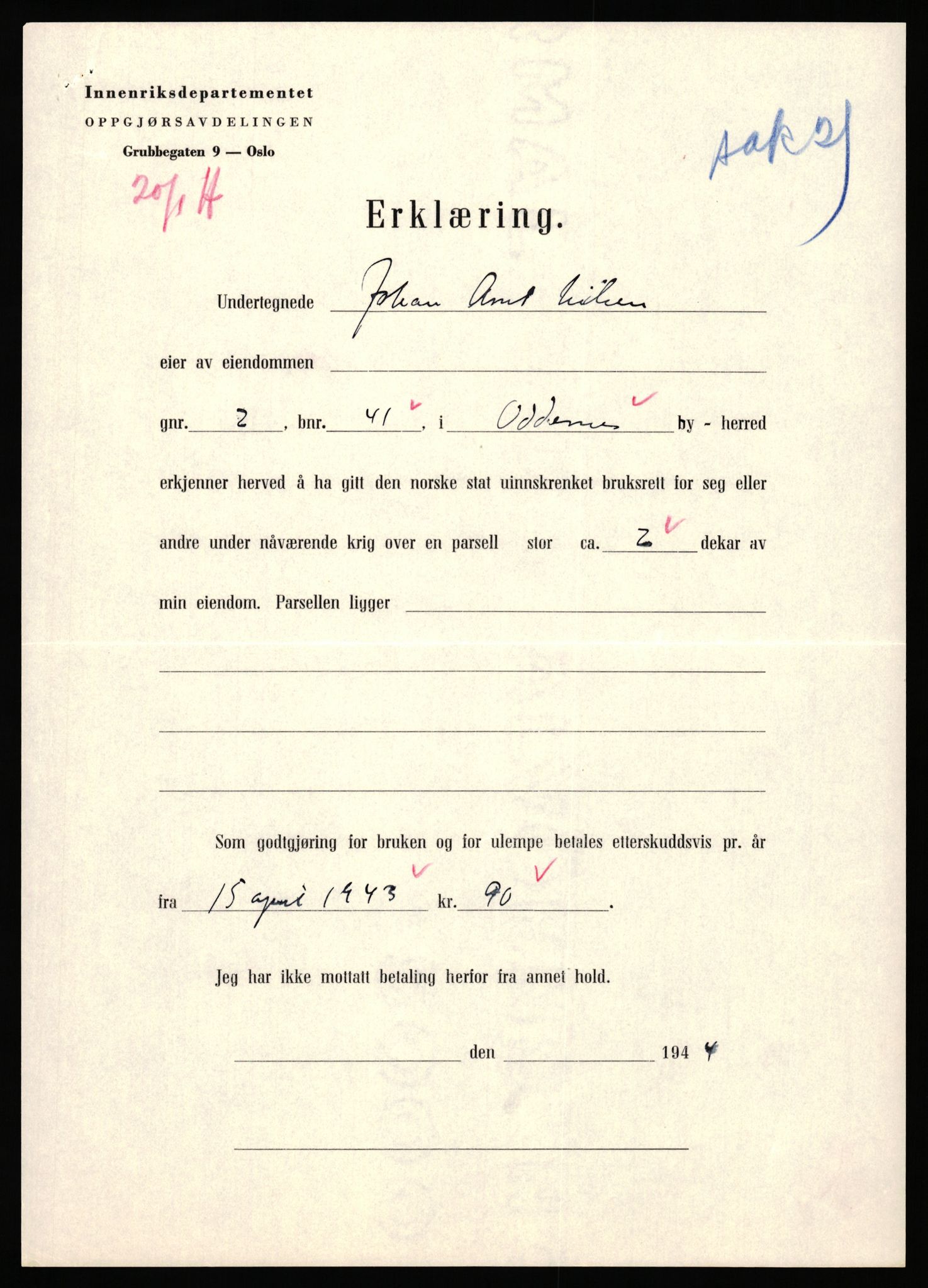 Forsvarsdepartementet, 10. kontor / Oppgjørskontoret, AV/RA-RAFA-1225/D/Da/L0062: Laksevika batteri, Kristiansand; Laksevåg ubåtbunker, Bergen, 1940-1962, p. 575