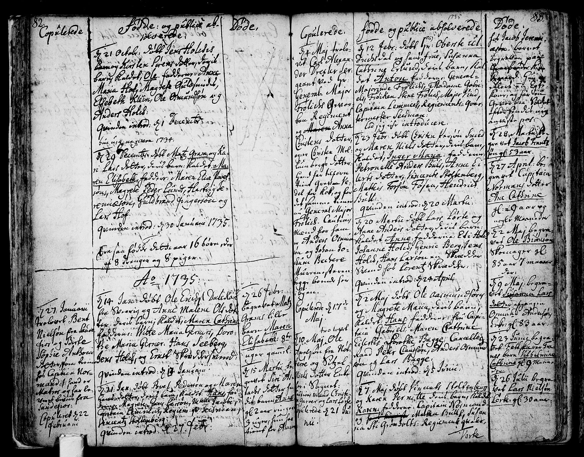 Tønsberg kirkebøker, AV/SAKO-A-330/F/Fb/L0001: Parish register (official) no. II 1, 1690-1796, p. 82-83